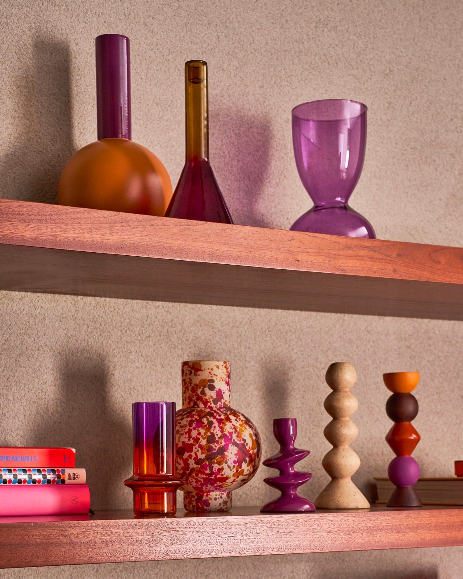 Vaso a clessidra in vetro riciclato Ebbe