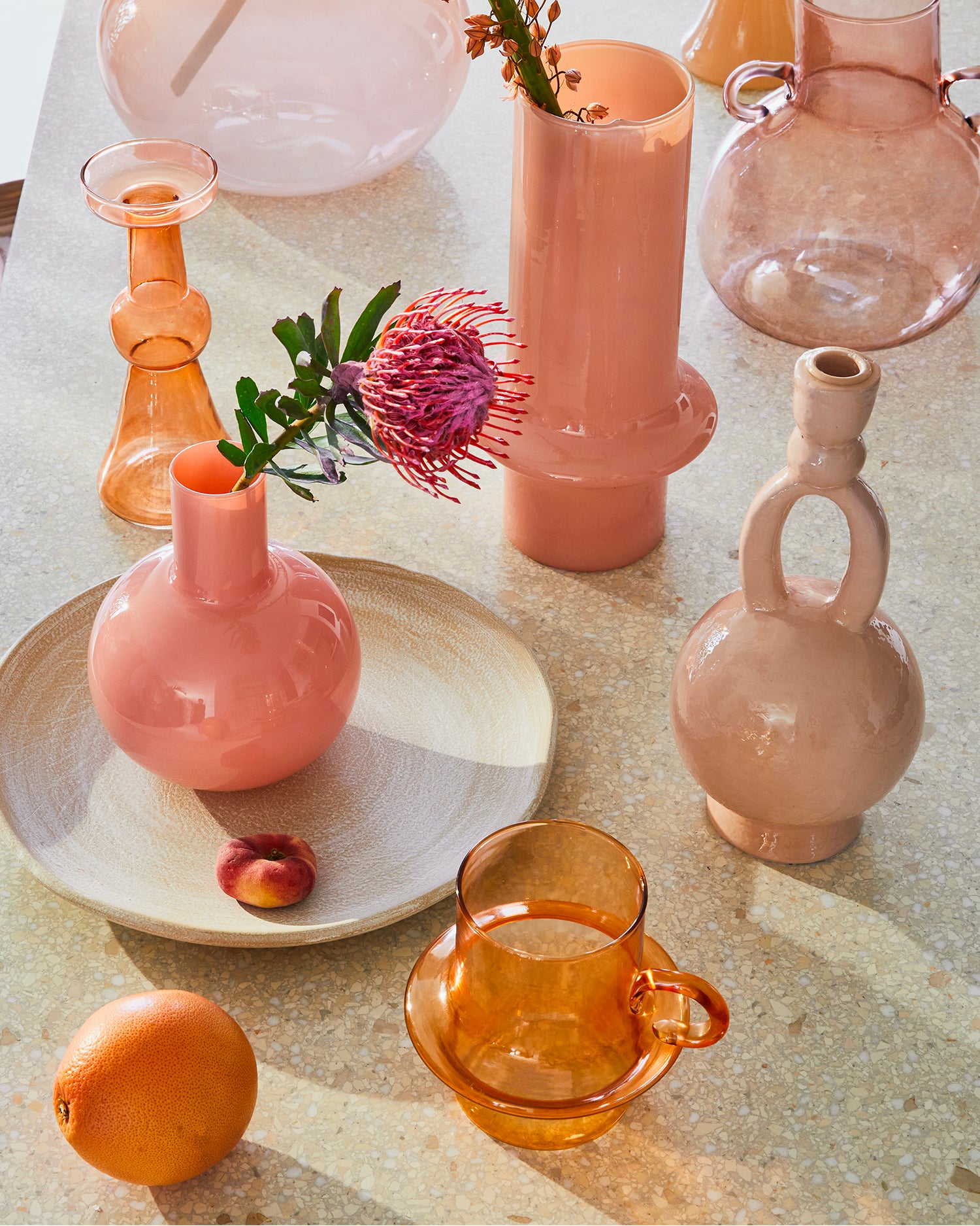 Vaso in vetro riciclato Peach