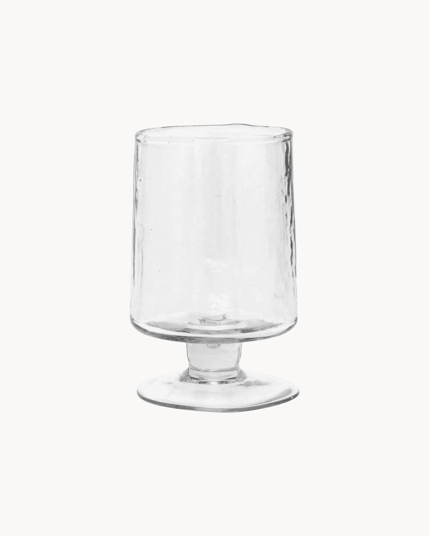 Set 4 calici in vetro realizzati a mano Hammered
