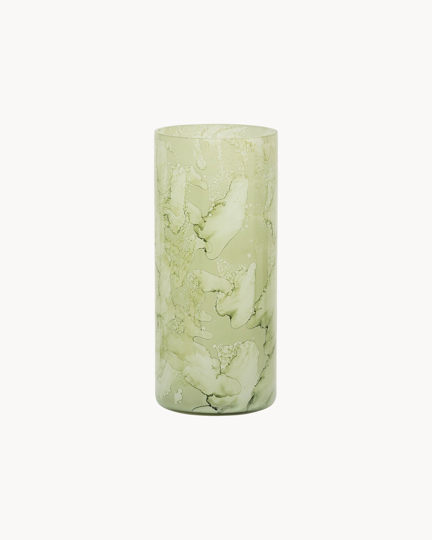 Vaso in vetro con effetto marmorizzato Linn