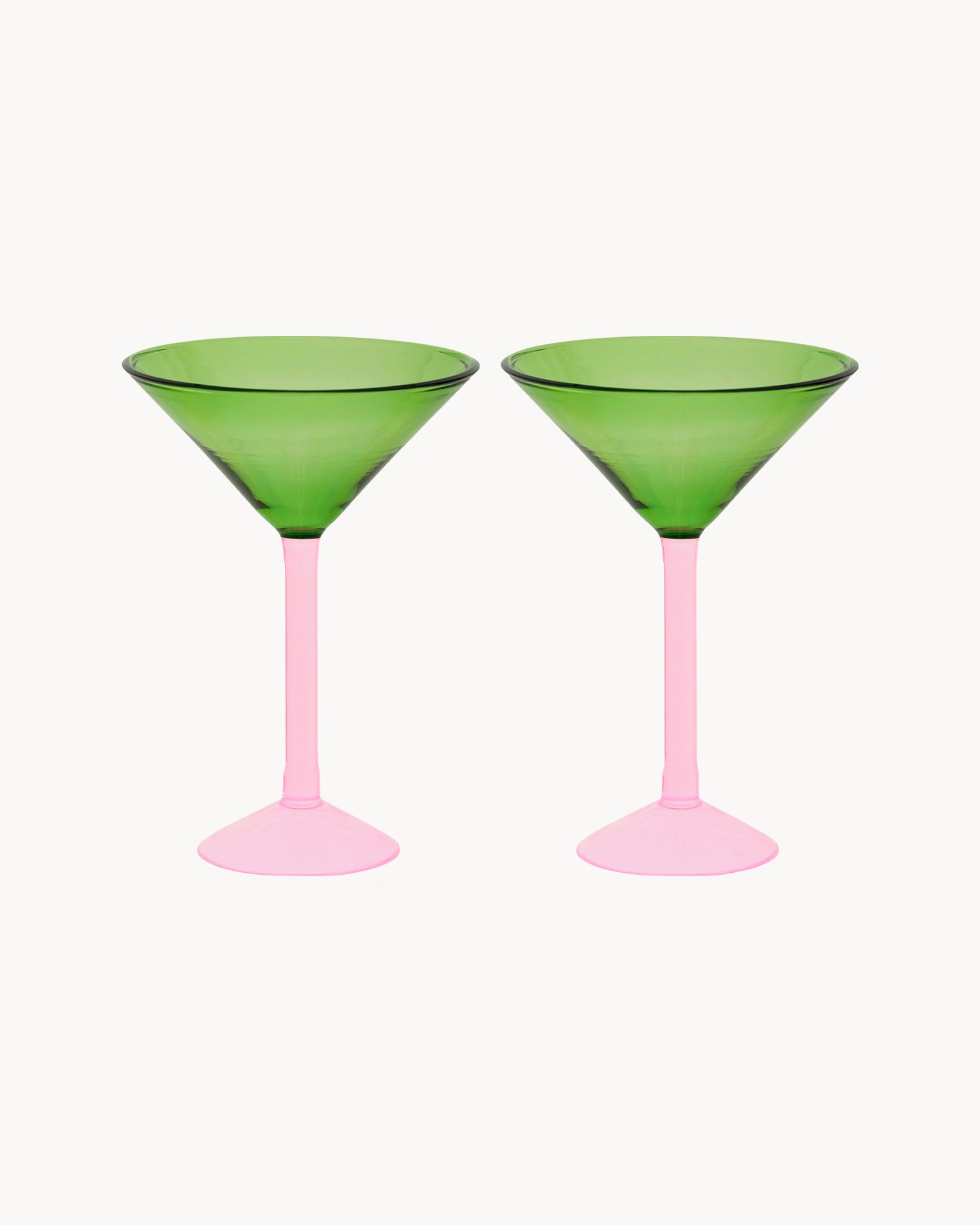 Set 2 bicchieri da Martini in vetro borosilicato