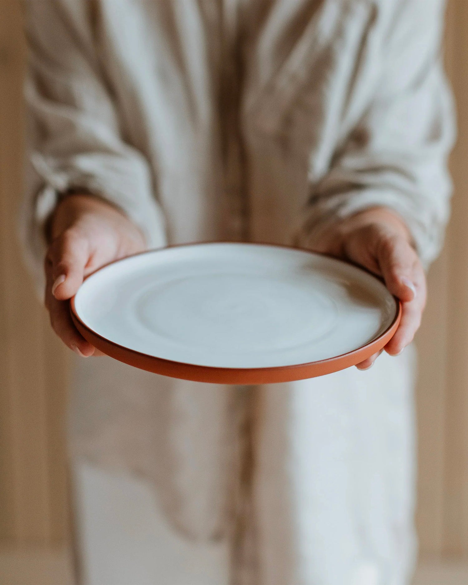 Set 4 piatti da dessert in terracotta Earth
