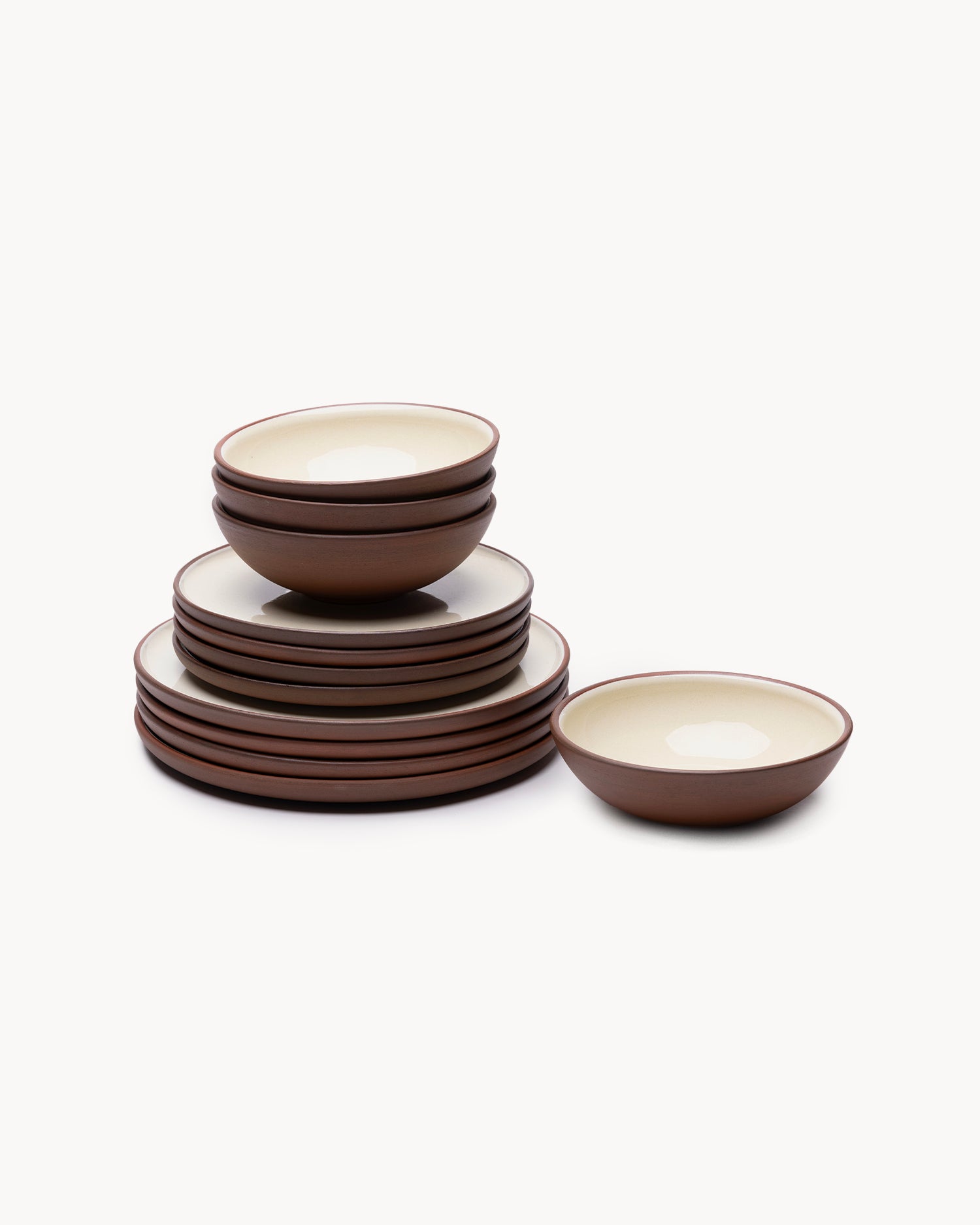 Servizio piatti in terracotta Earth Raw, 4 persone