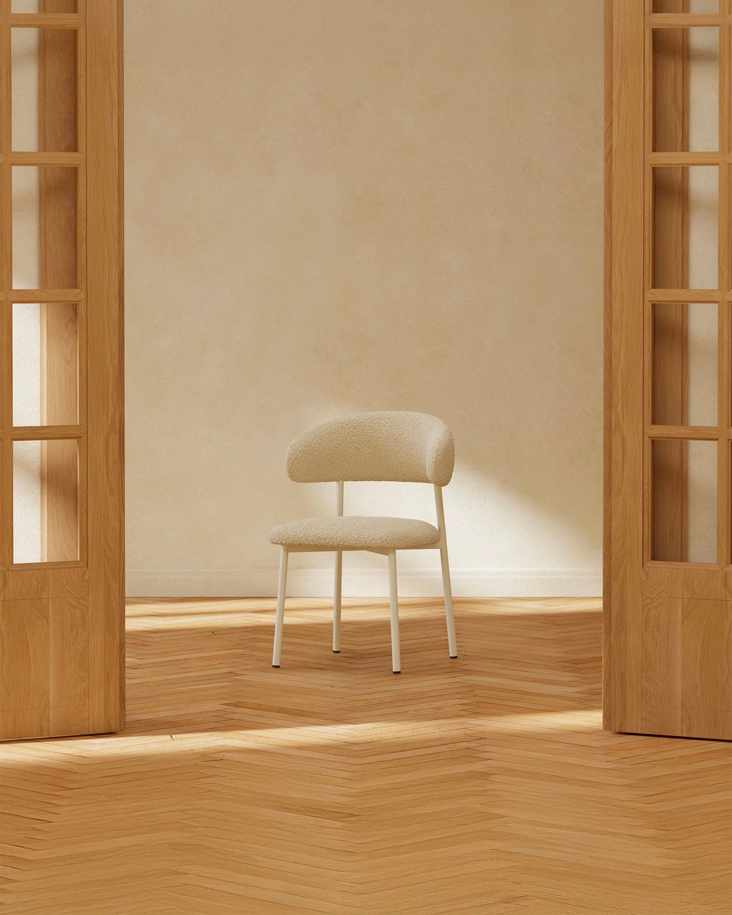 Set 2 sedie da pranzo in bouclè Lillholmen