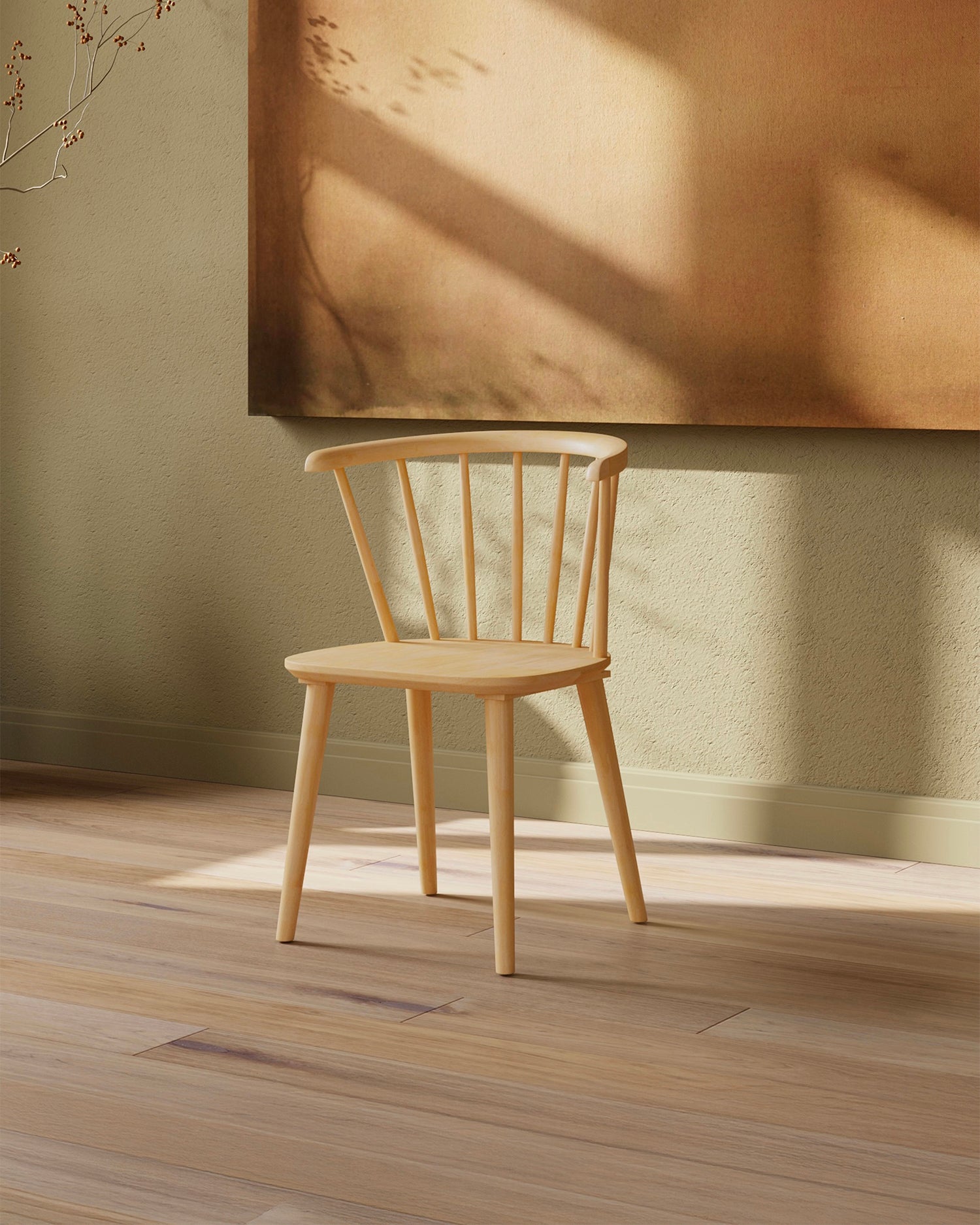 Set 2 sedie da pranzo in legno Bobby