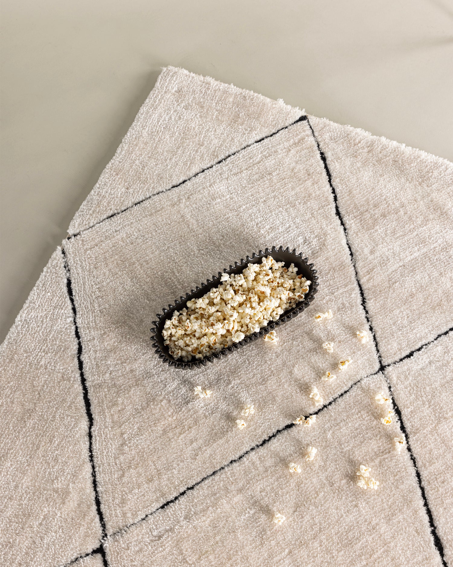 Tappeto rettangolare con motivo a quadri Patrik