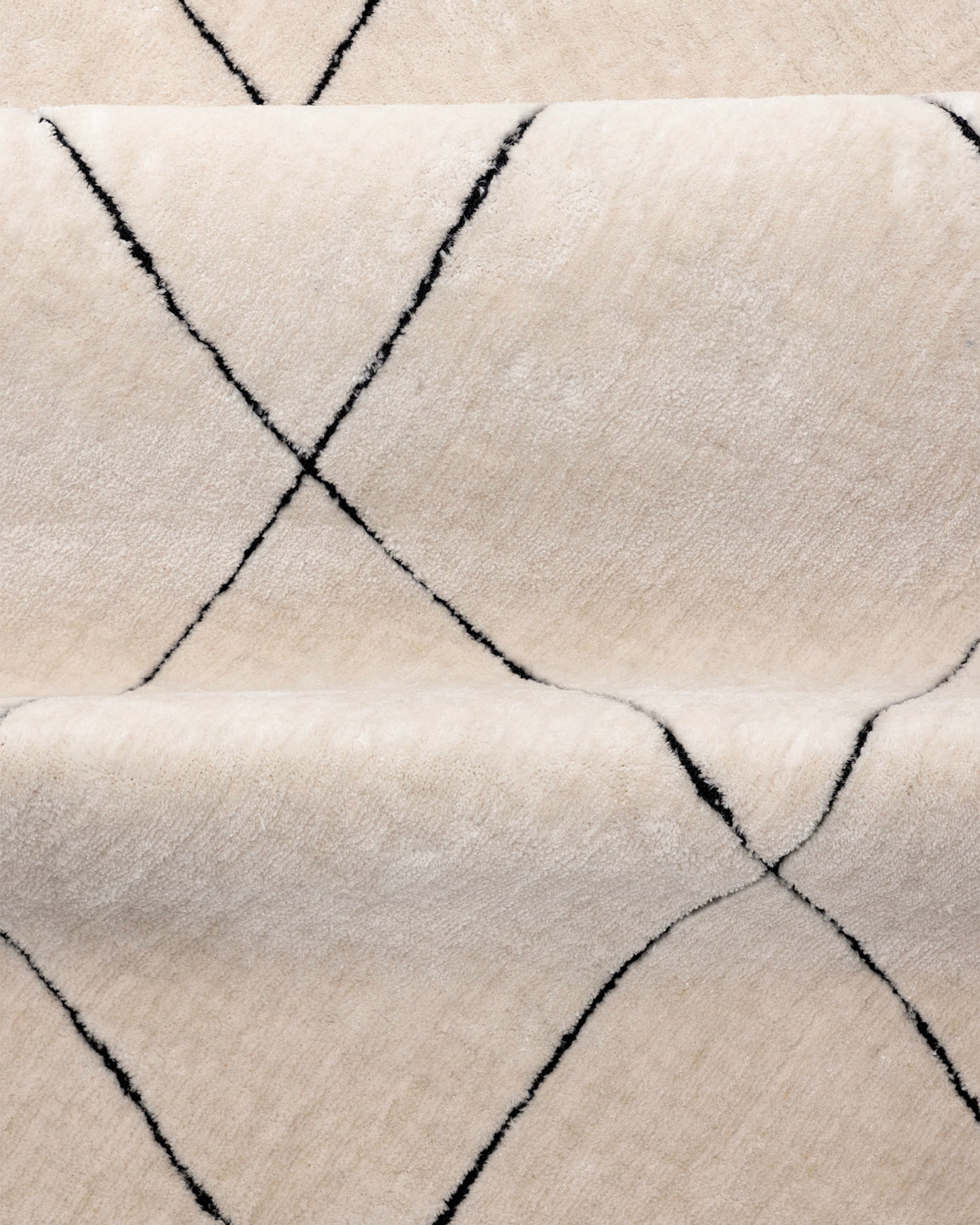 Tappeto rettangolare con motivo a quadri Patrik