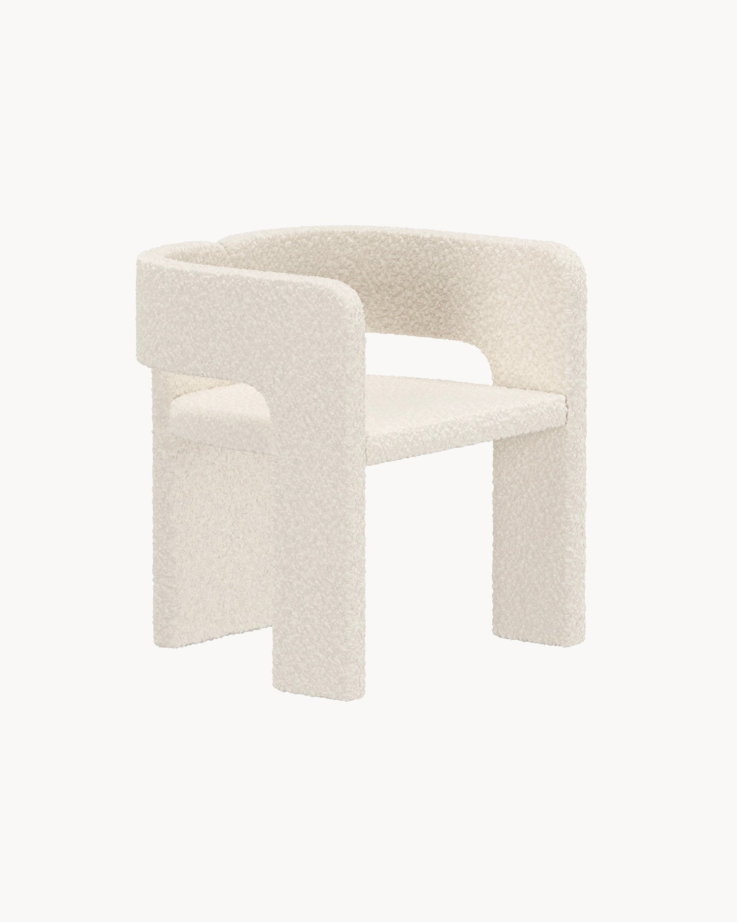 Set 2 sedie da pranzo in bouclè Kristin