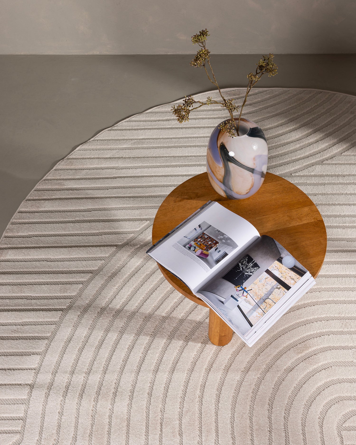 Tappeto ovale moderno Vince