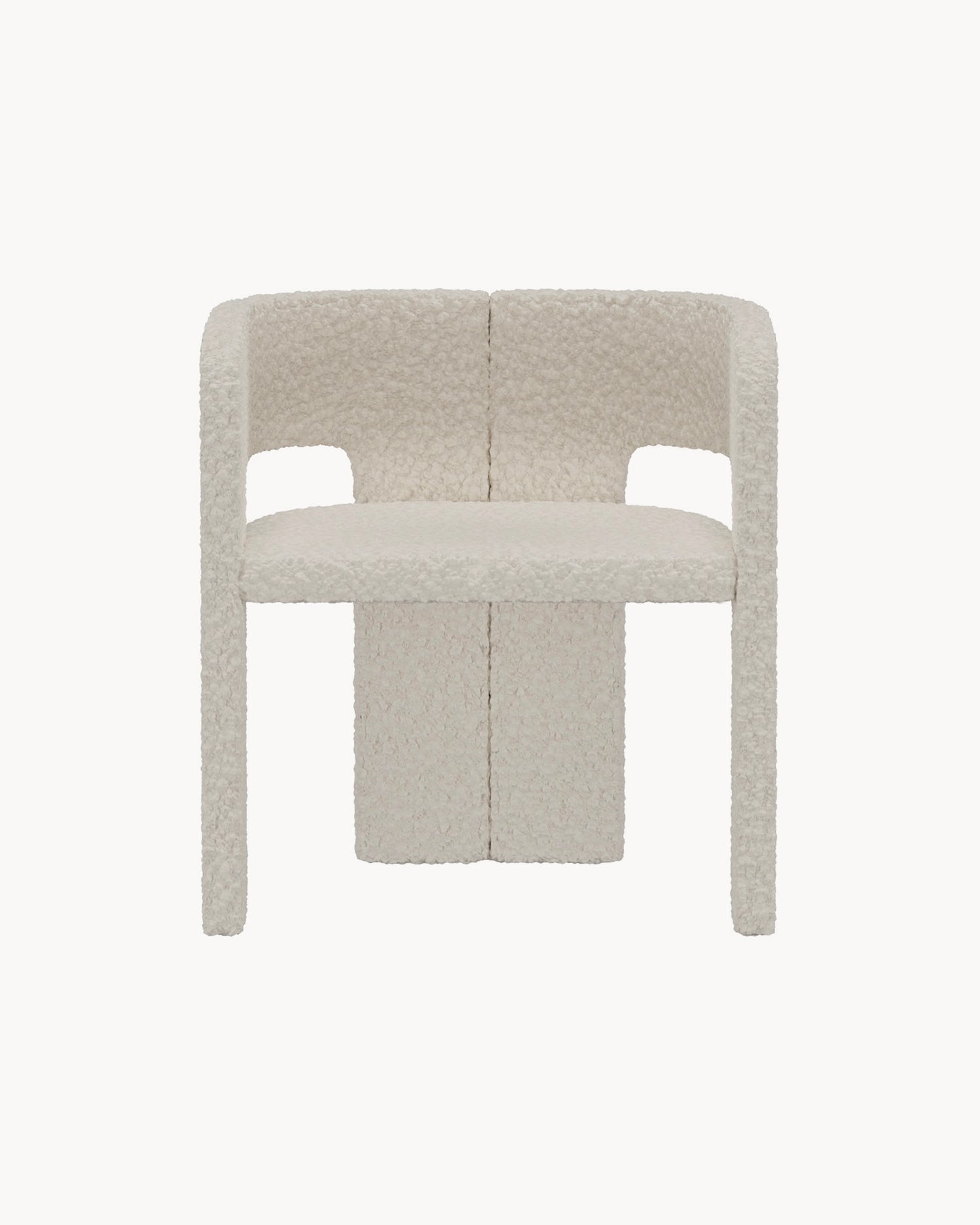 Set 2 sedie da pranzo in bouclè Kristin