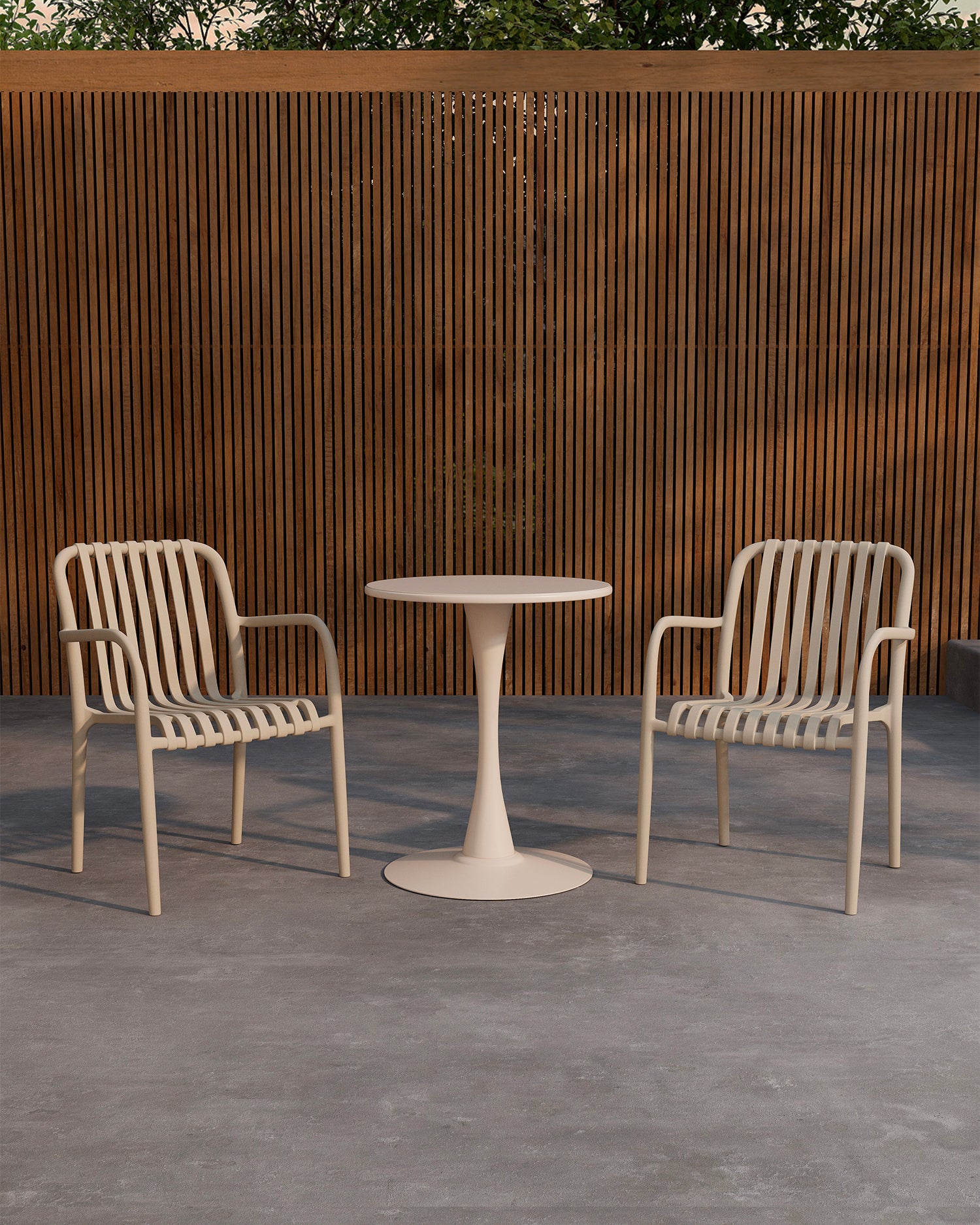 Set 2 sedie e tavolo da esterno Limnos