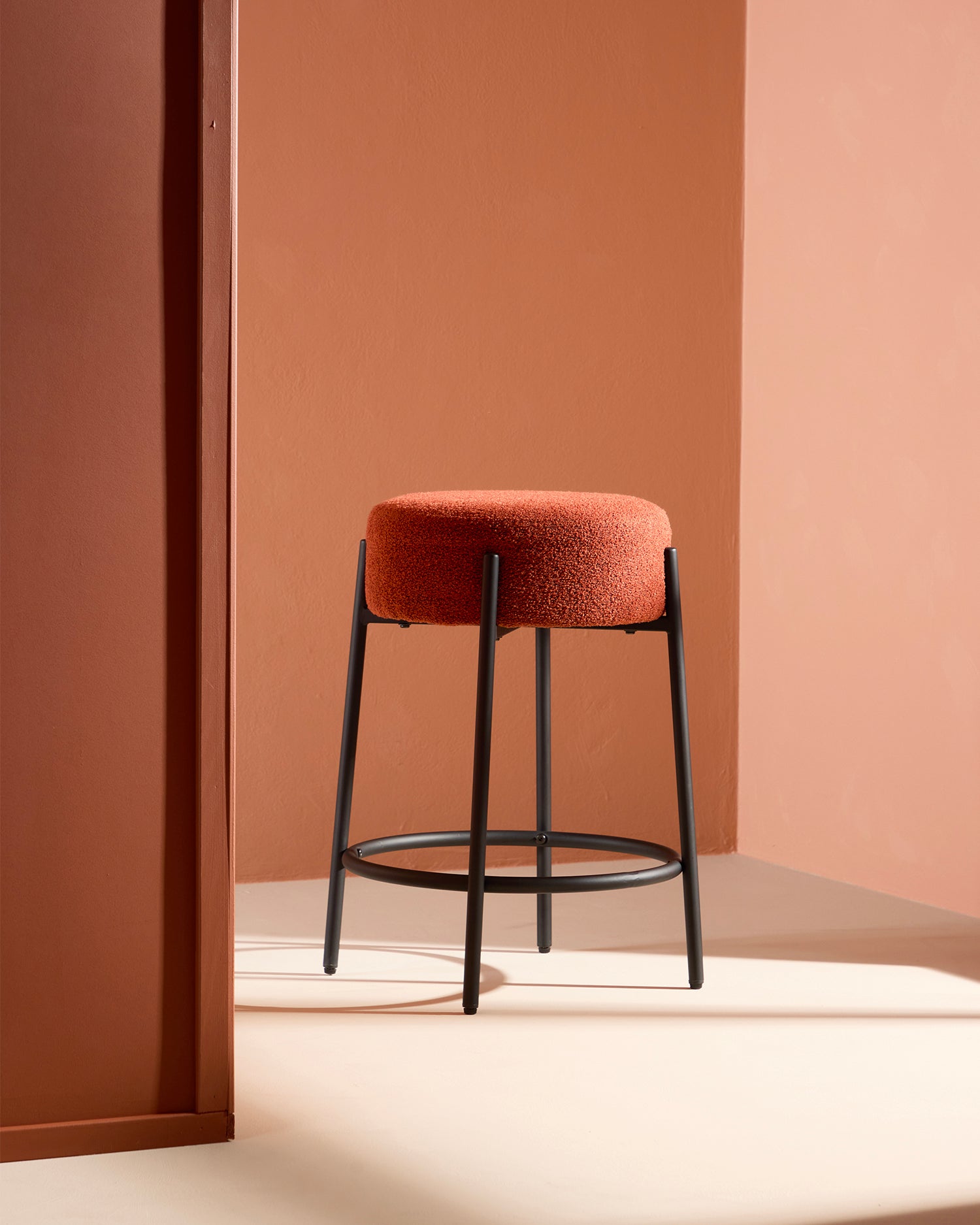 Set 2 sgabelli da cucina in bouclé Tucson