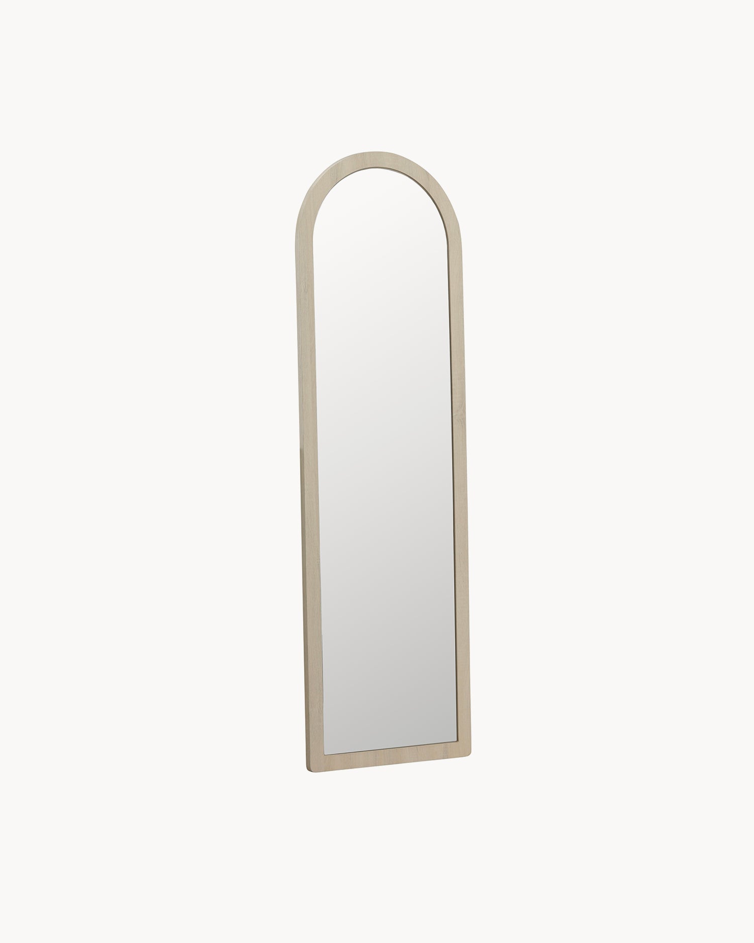 Specchio da parete grande con cornice in legno Memphis