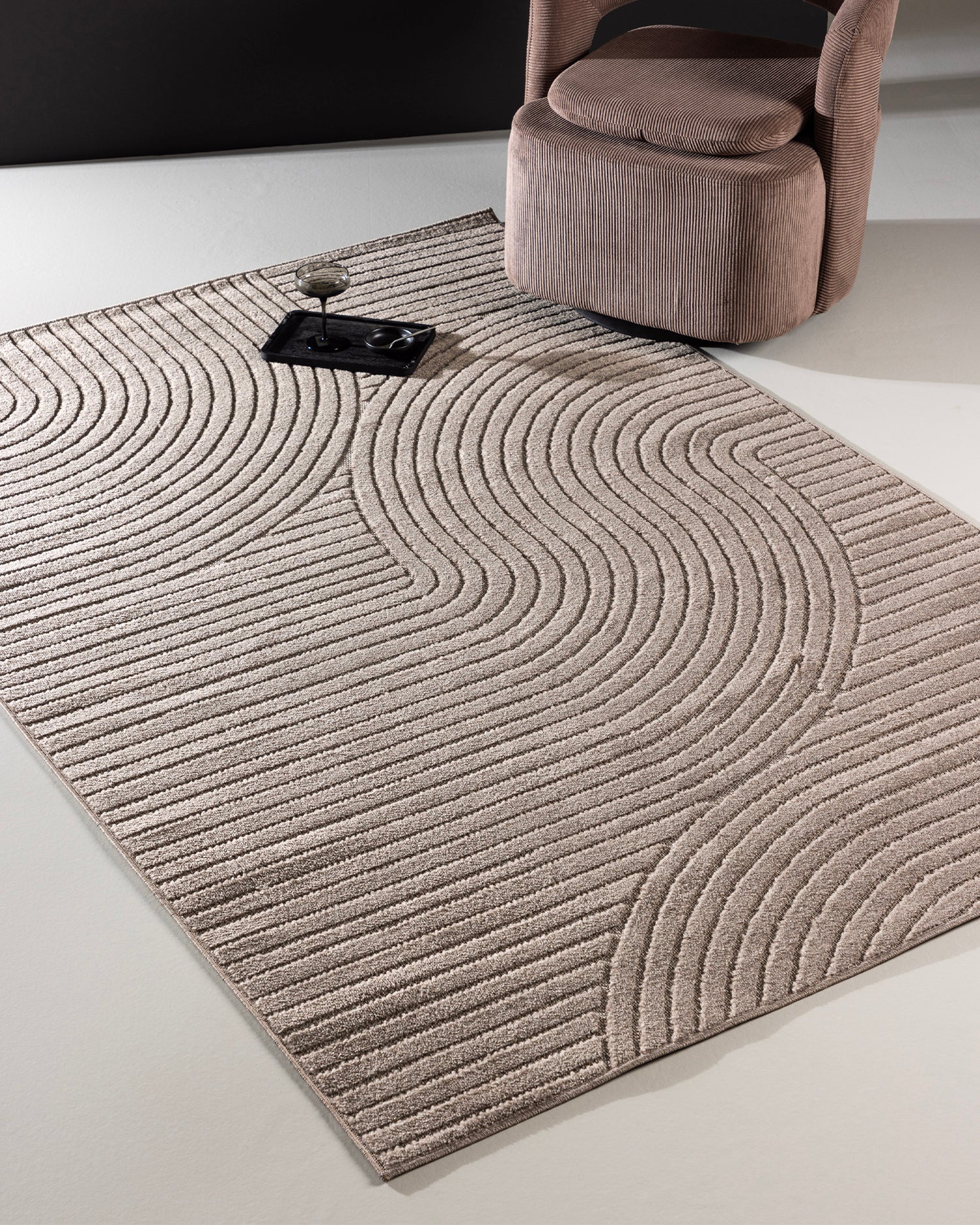 Tappeto rettangolare moderno Vince