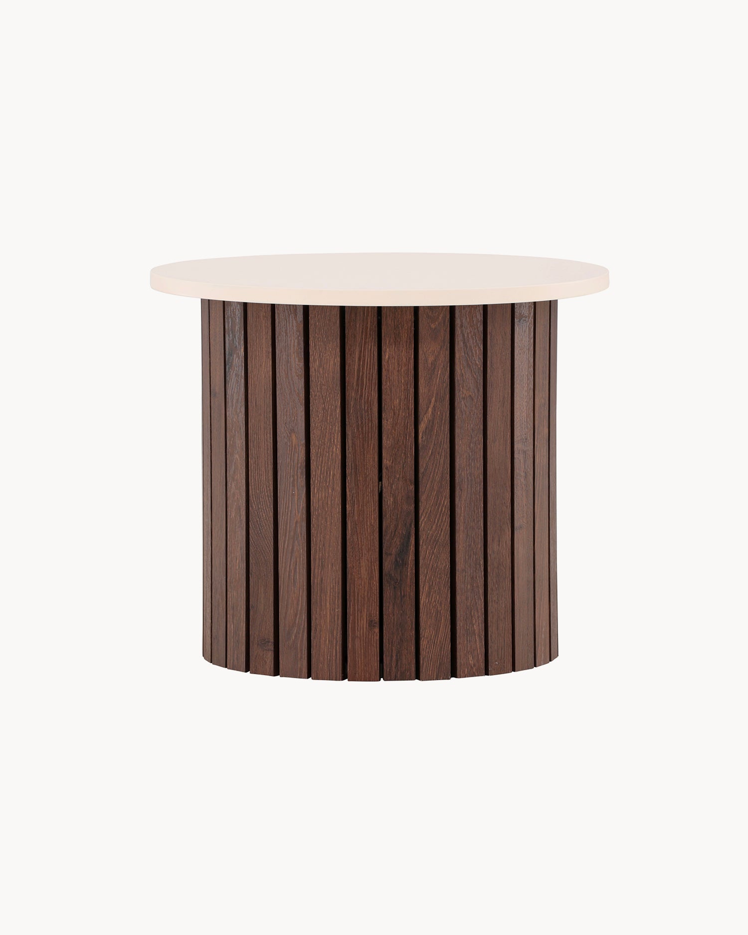 Tavolino rotondo con base effetto legno Visingsö
