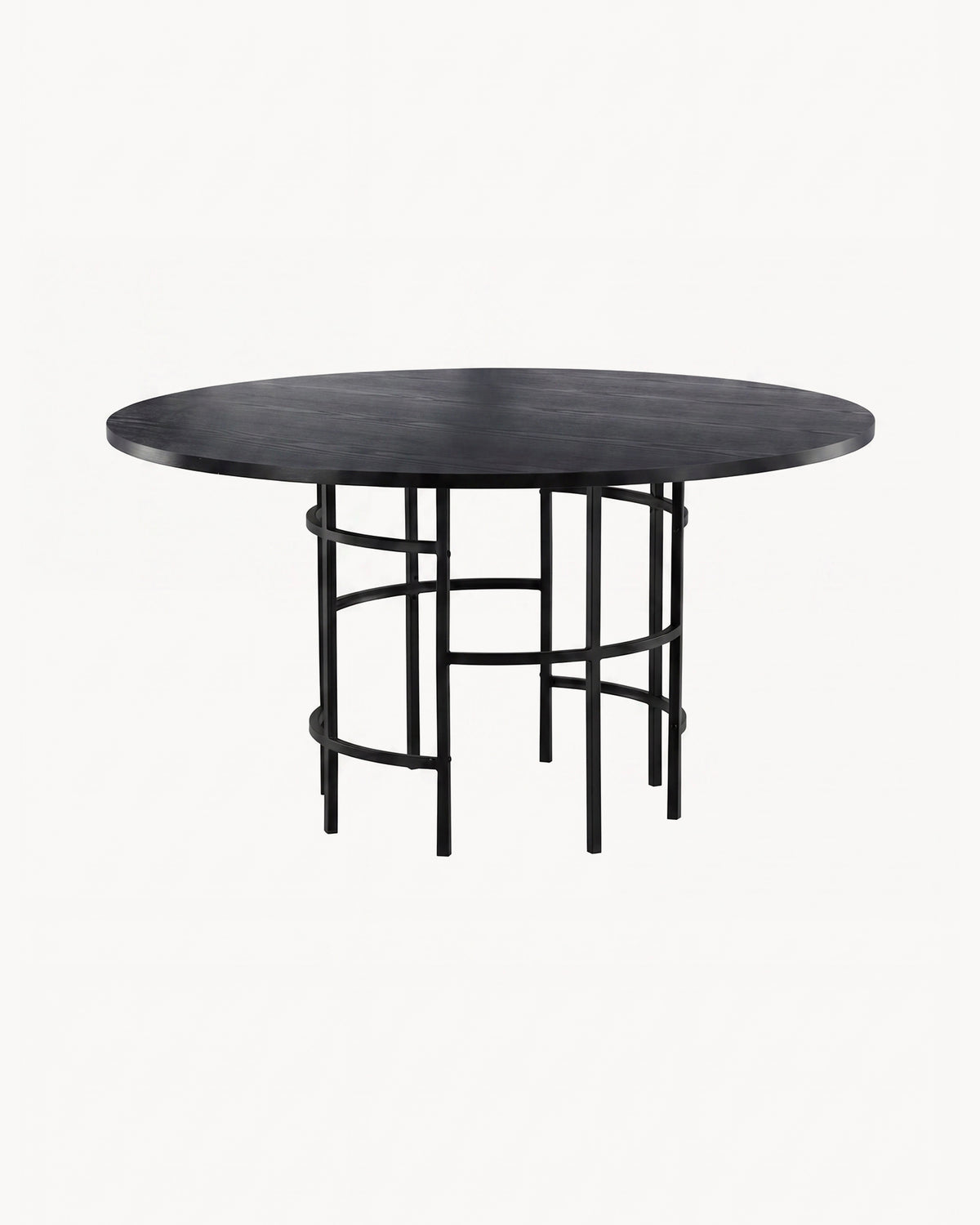 Tavolo da pranzo rotondo con base in metallo Copenhagen