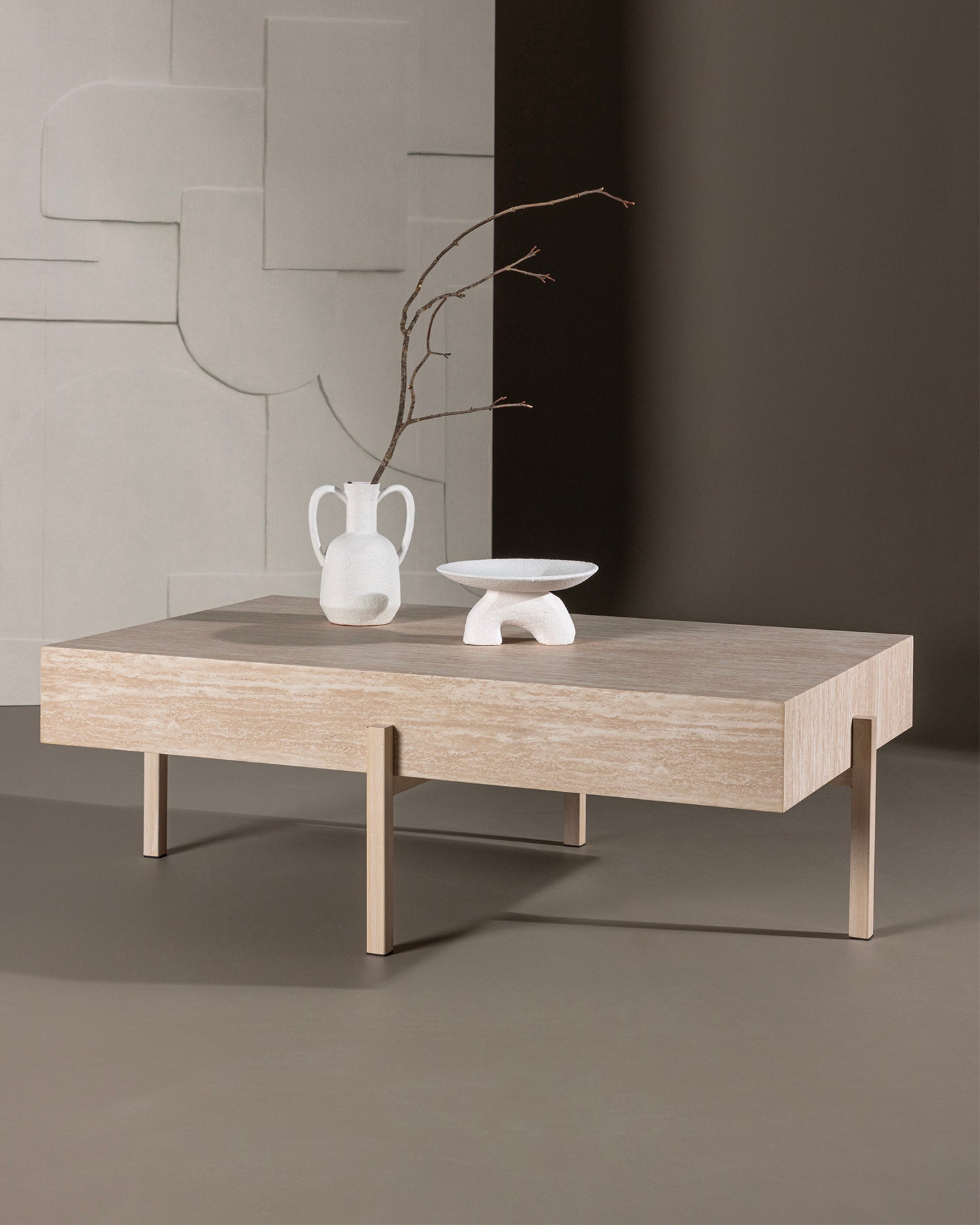 Tavolino da salotto effetto pietra Vadholmen