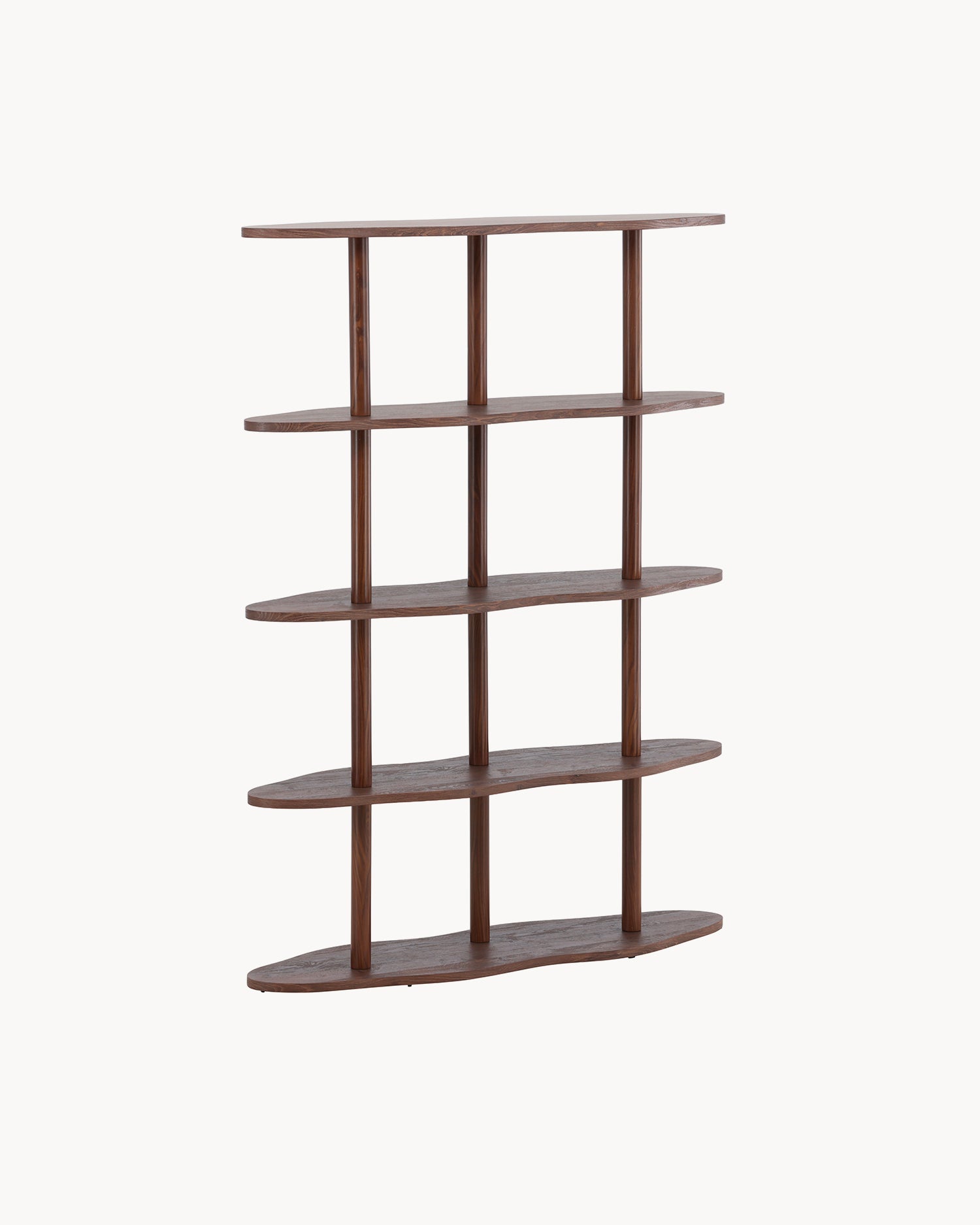 Scaffale alto in legno scuro Moln
