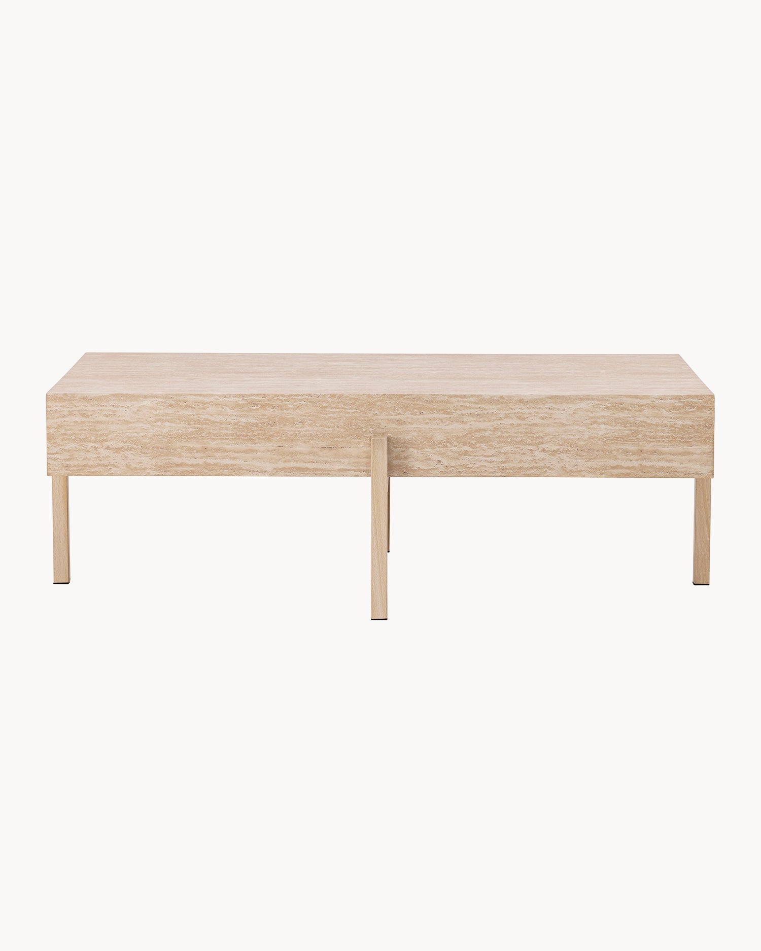 Tavolino da salotto effetto pietra Vadholmen - Mdf/Acciaio
