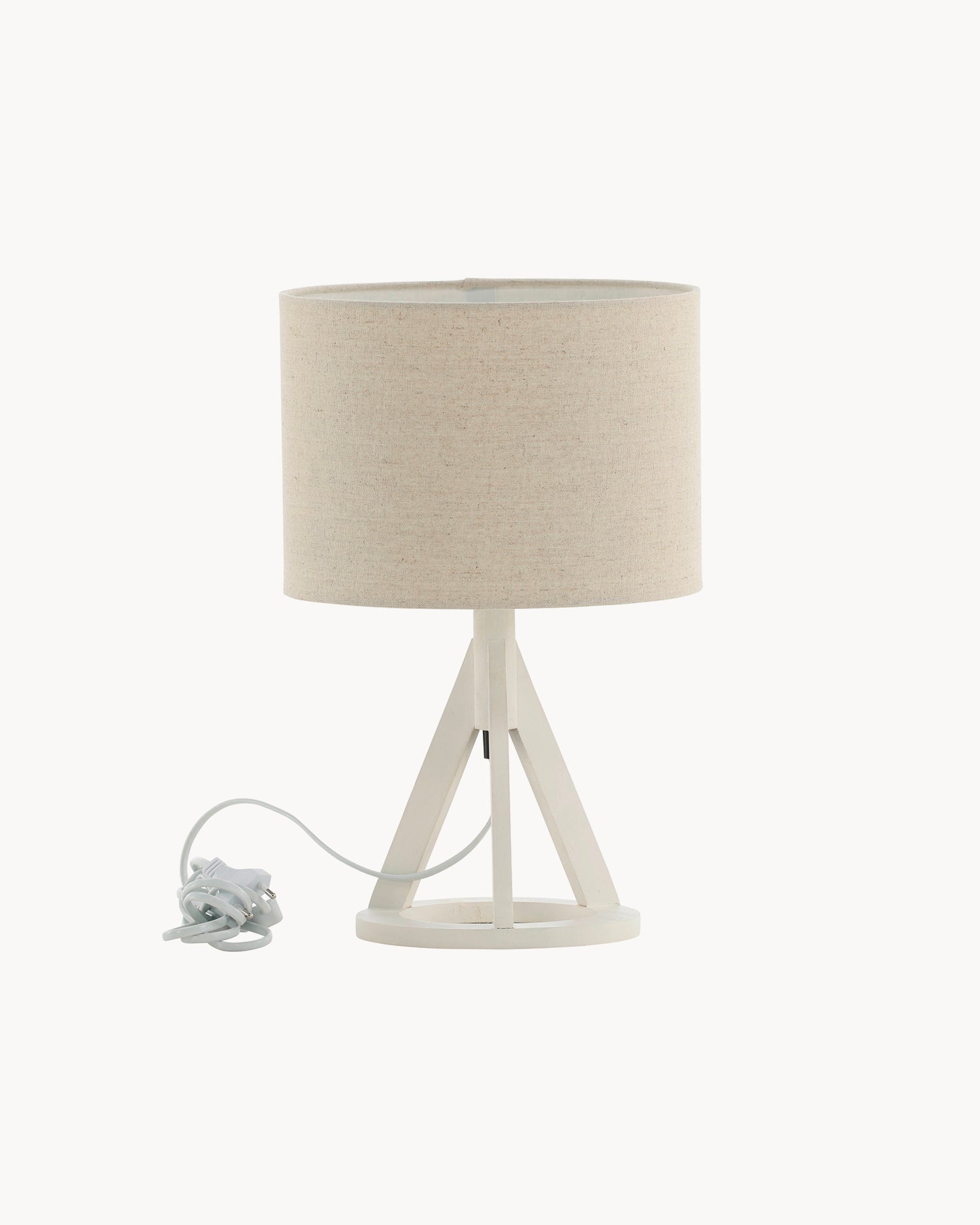 Lampada da tavolo con paralume in lino Kona