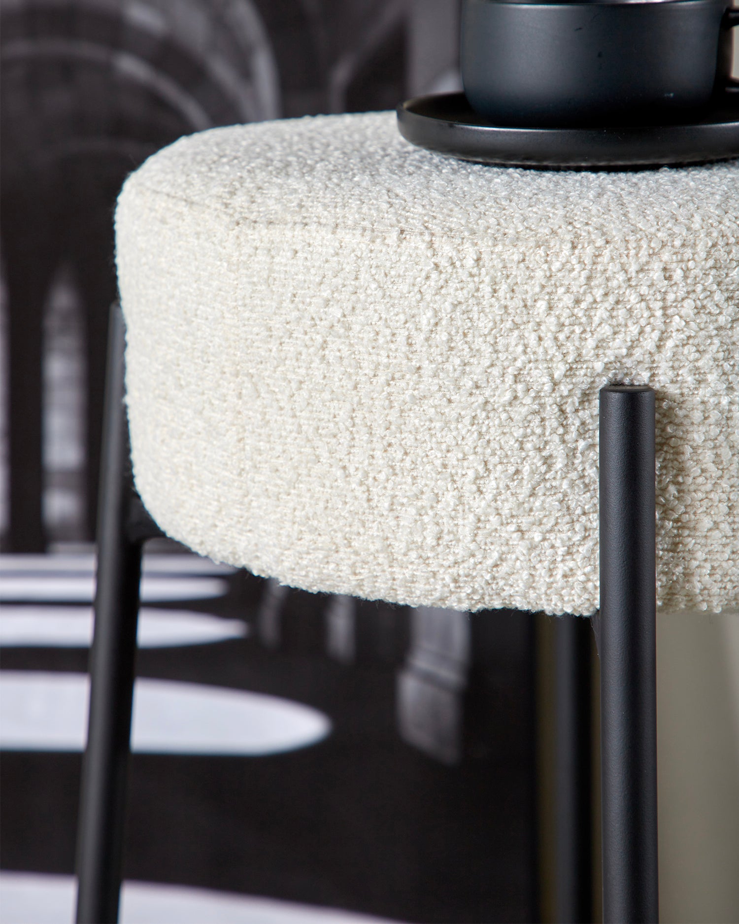 Set 2 sgabelli da cucina in bouclé Tucson