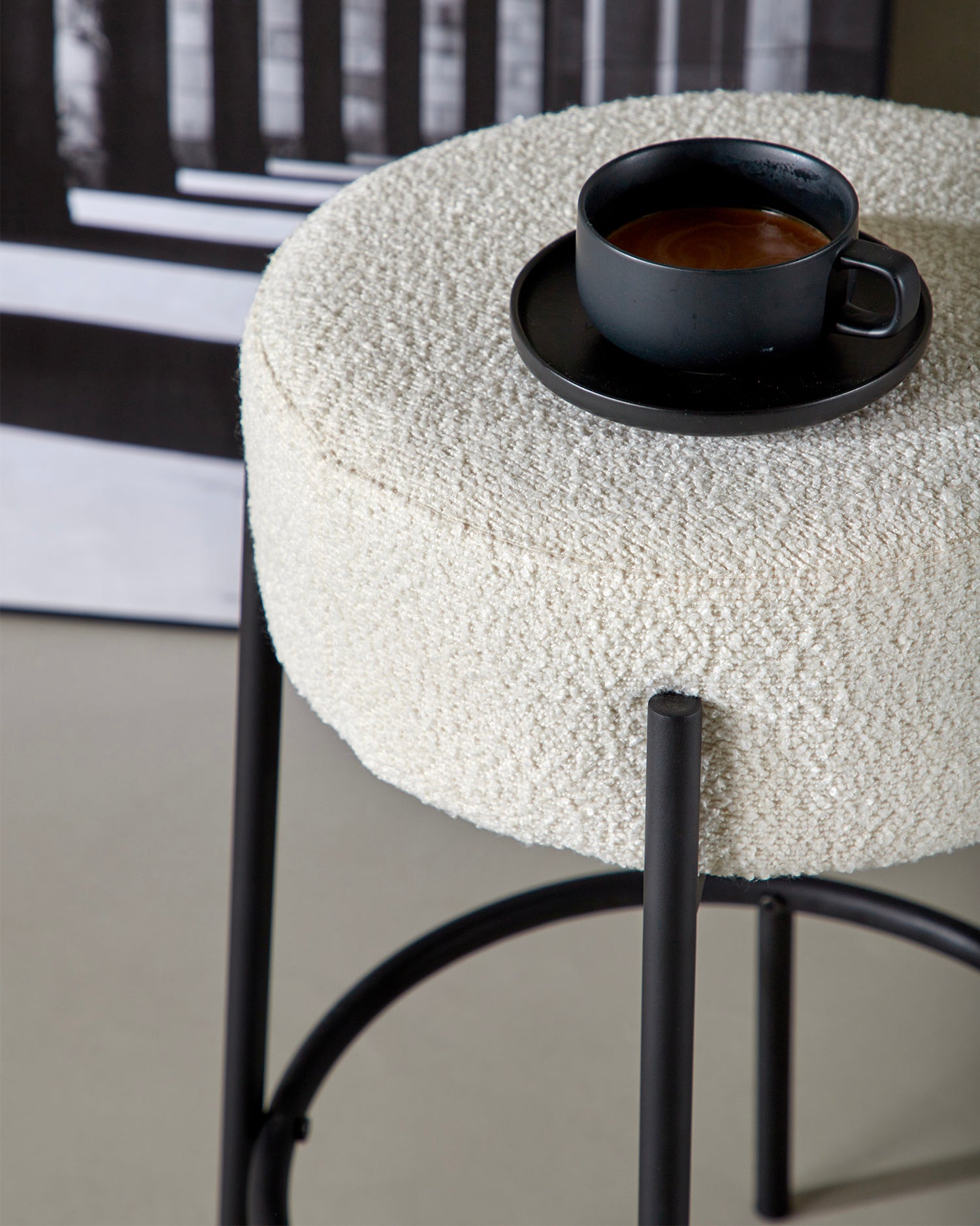 Set 2 sgabelli da cucina in bouclé Tucson