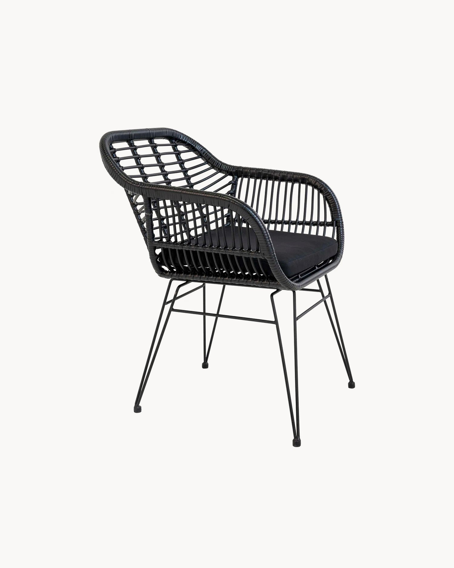 Set 2 sedie da esterno in rattan sintetico Vivienne