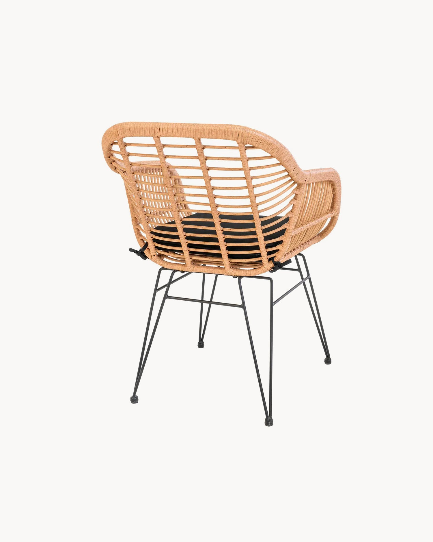 Set 2 sedie da esterno in rattan sintetico Vivienne