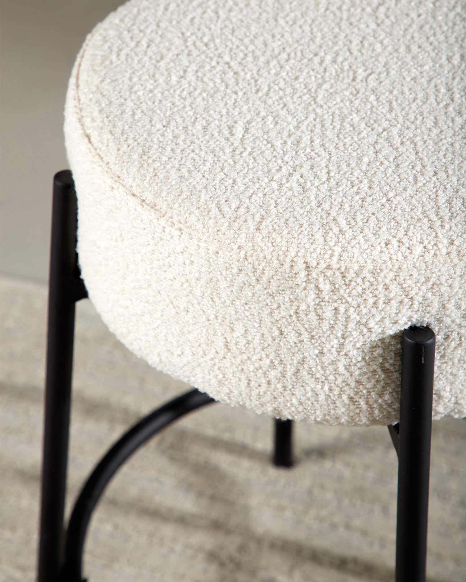 Set 2 sgabelli da cucina in bouclé Tucson