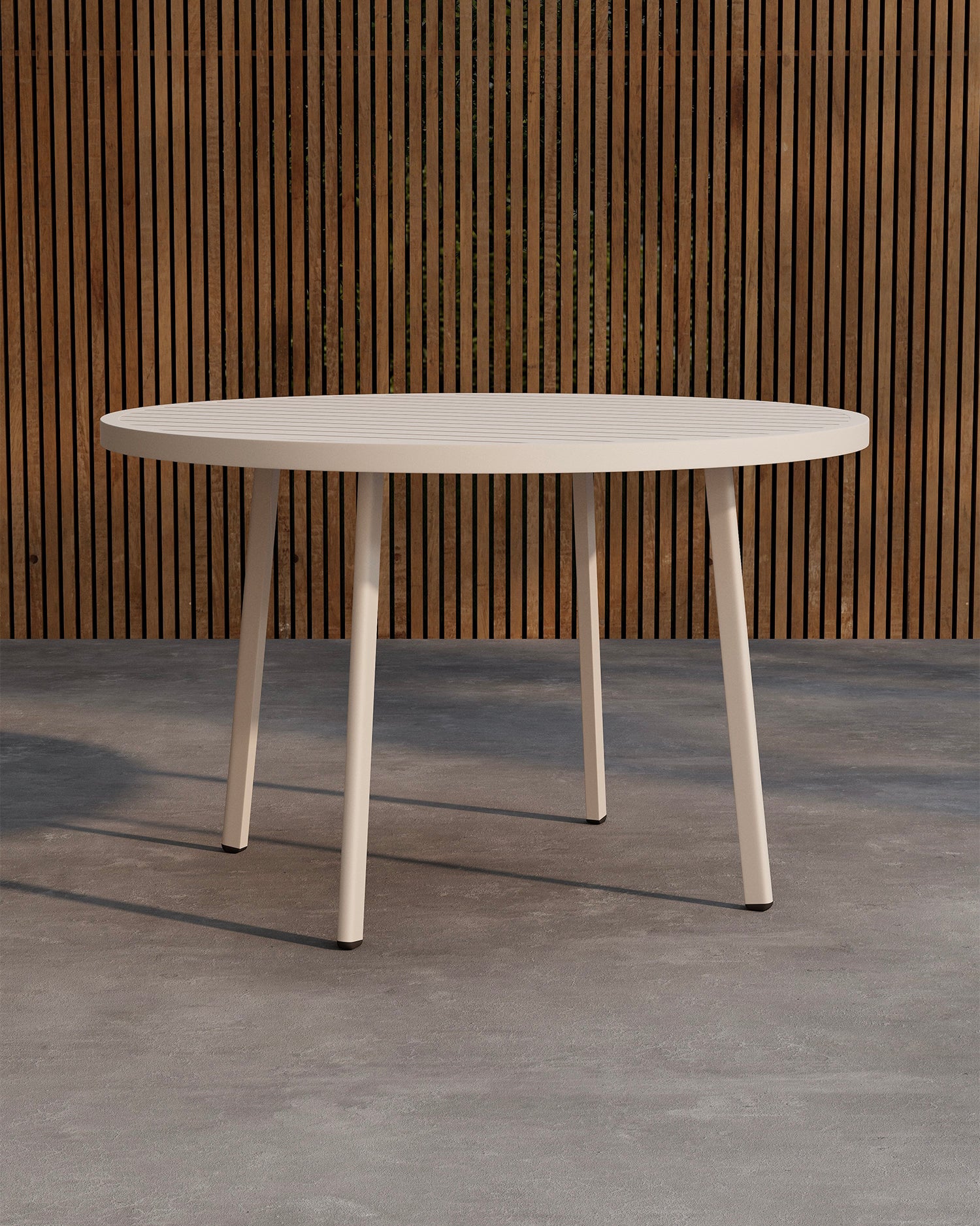 Tavolo da esterno rotondo in alluminio Giardini