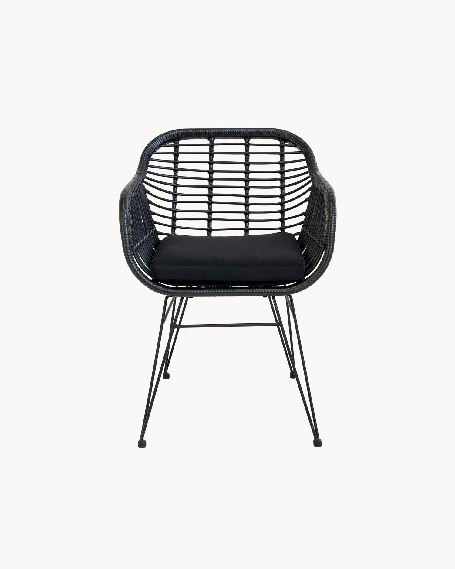 Set 2 sedie da esterno in rattan sintetico Vivienne