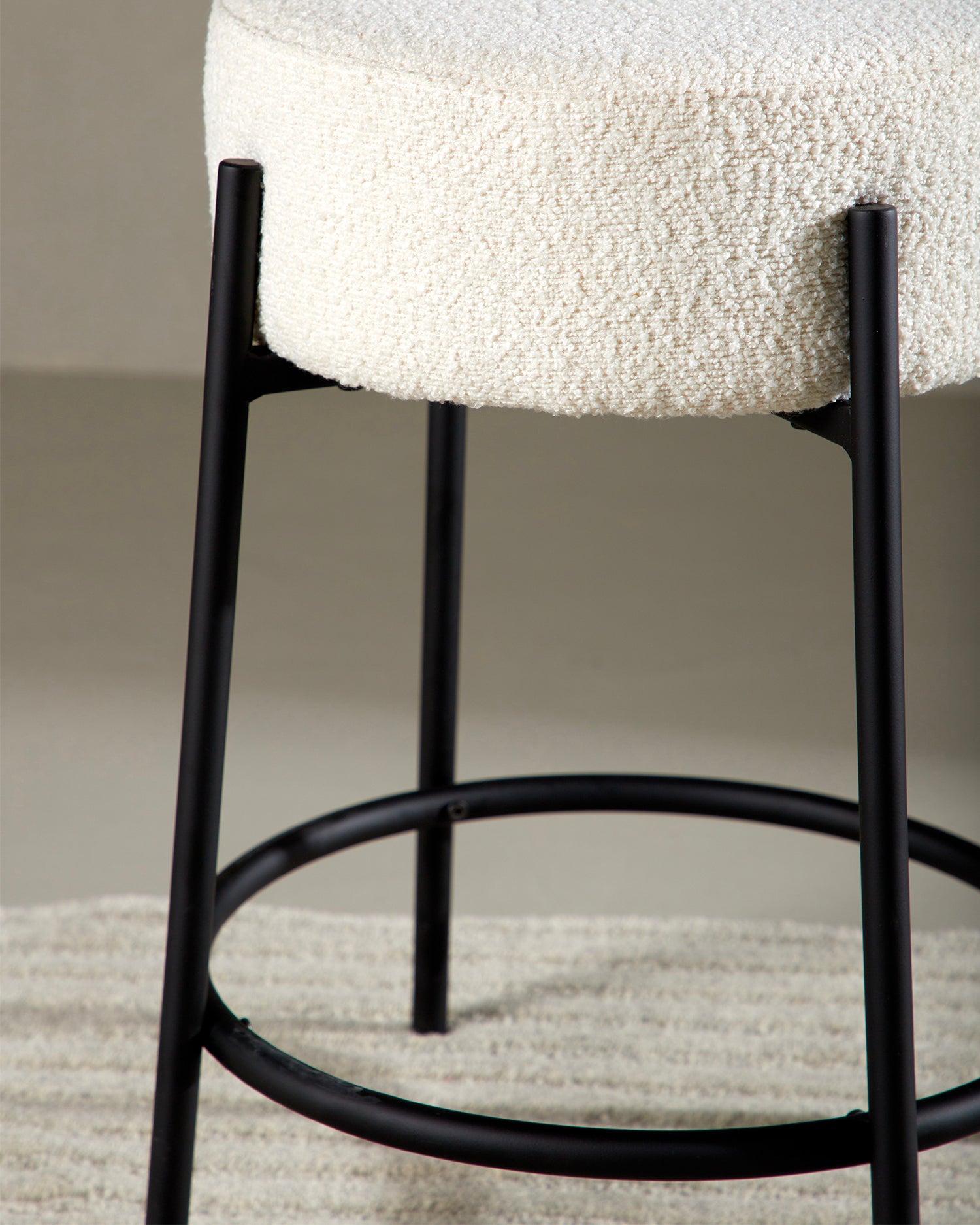 Set 2 sgabelli da cucina in bouclé Tucson