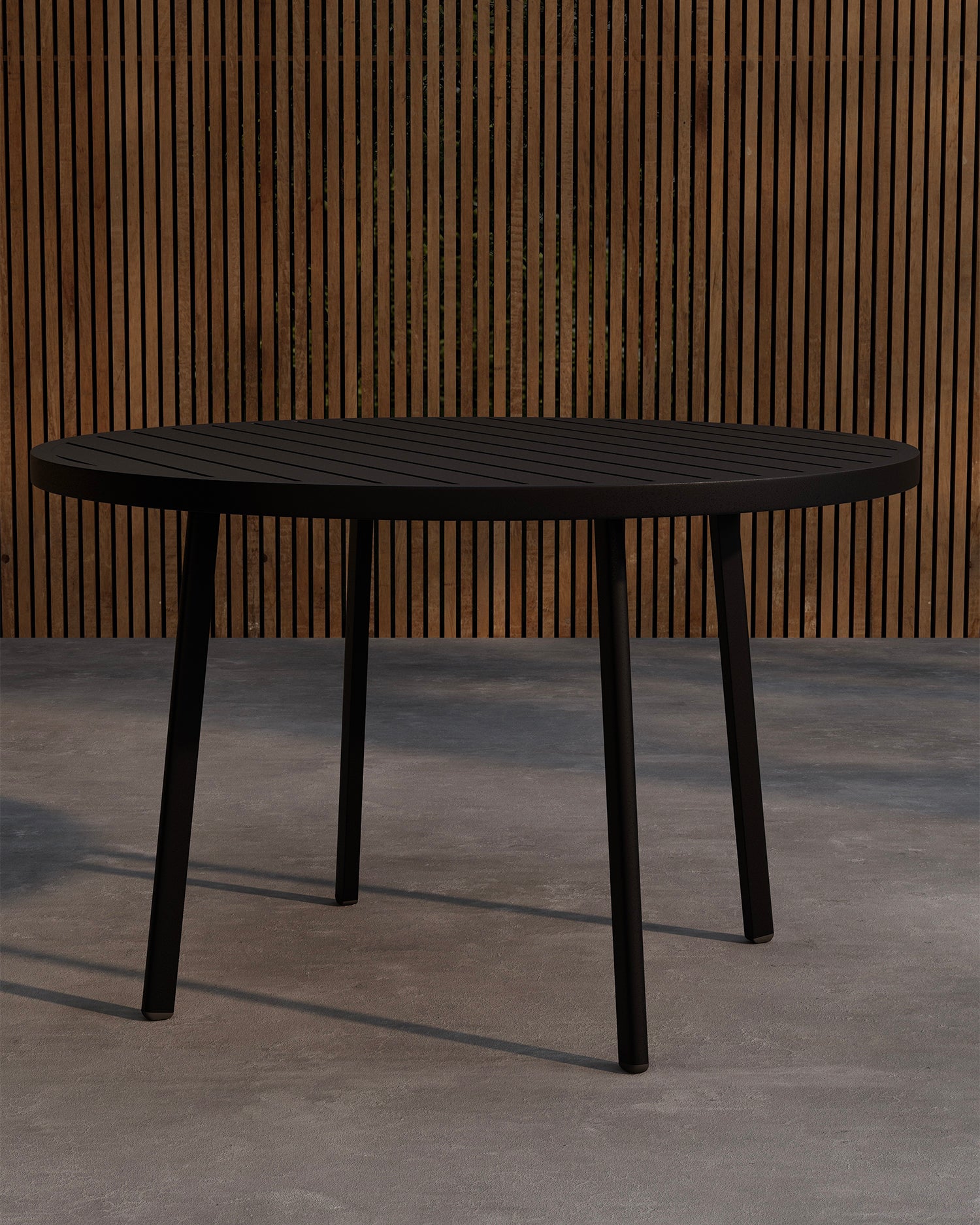 Tavolo da esterno rotondo in alluminio Giardini