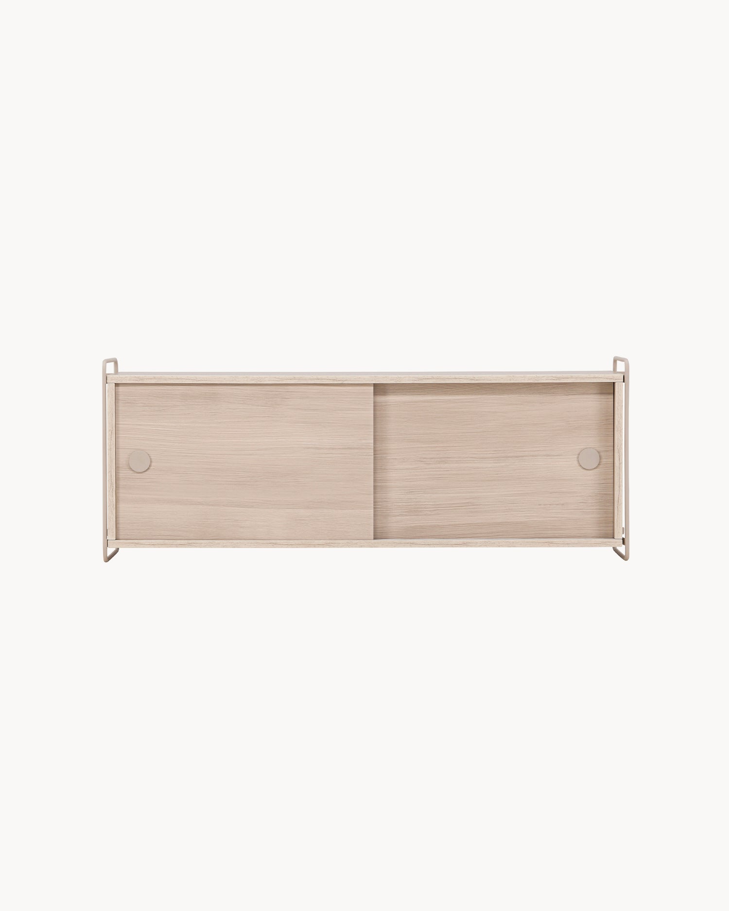 Credenza da parete in legno e acciaio Paris