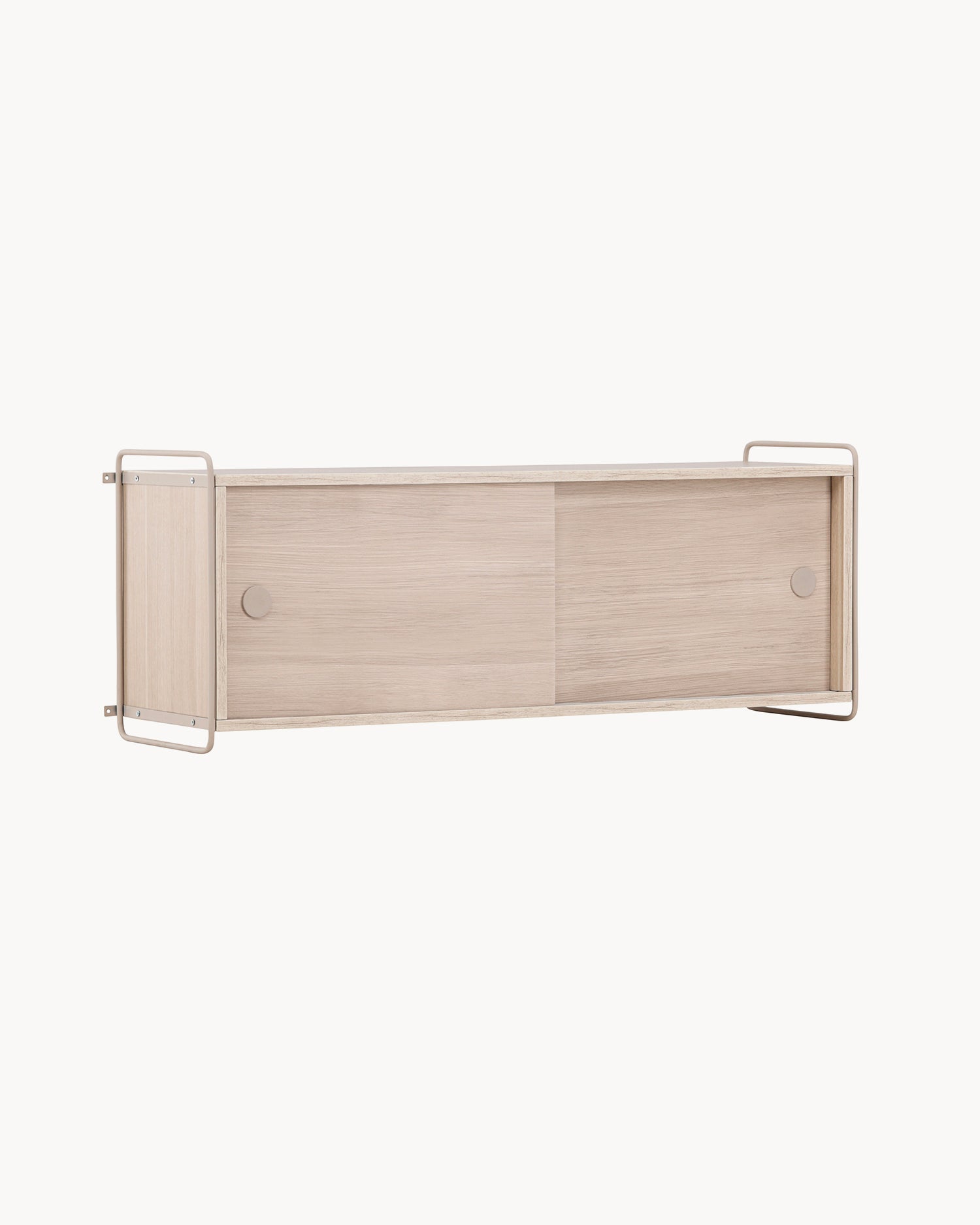 Credenza da parete in legno e acciaio Paris