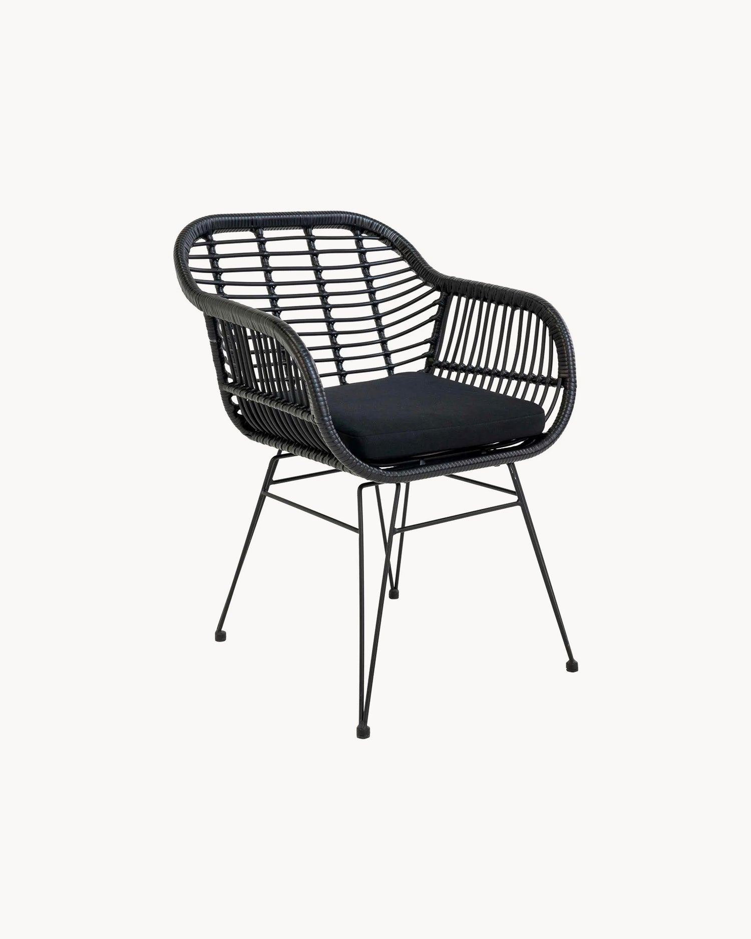 Set 2 sedie da esterno in rattan sintetico Vivienne