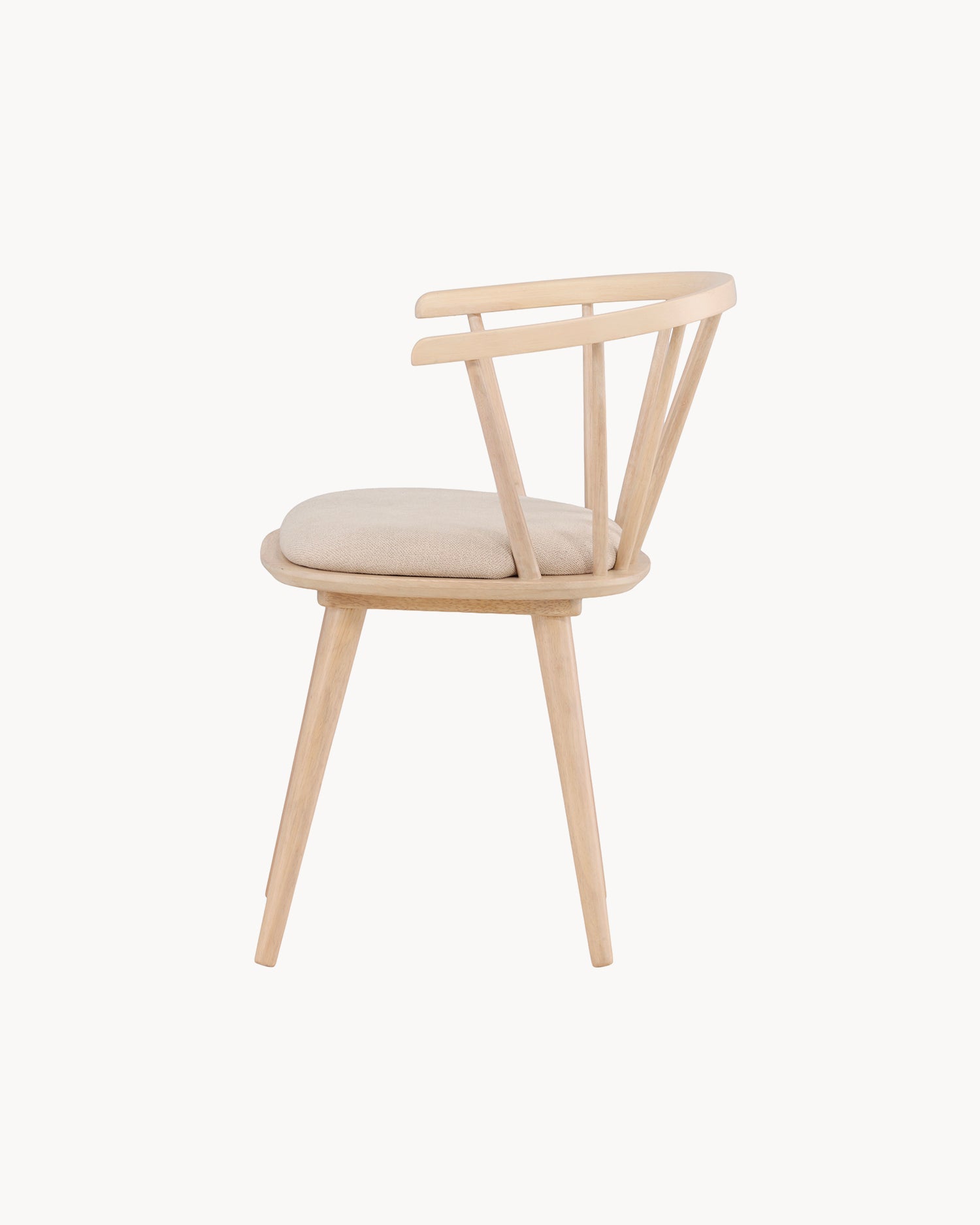 Set 2 sedie da pranzo in legno con cuscino Bobby