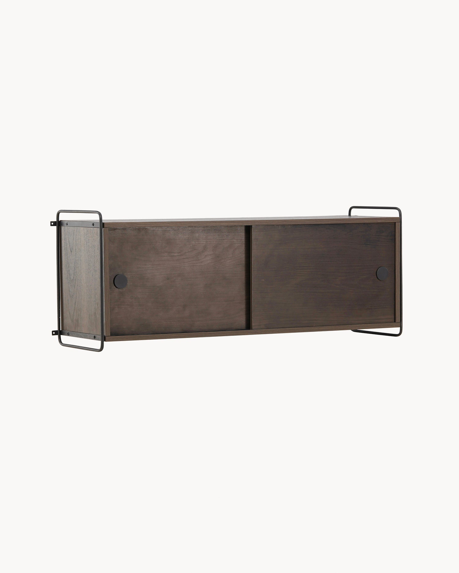 Credenza da parete in legno e acciaio Paris