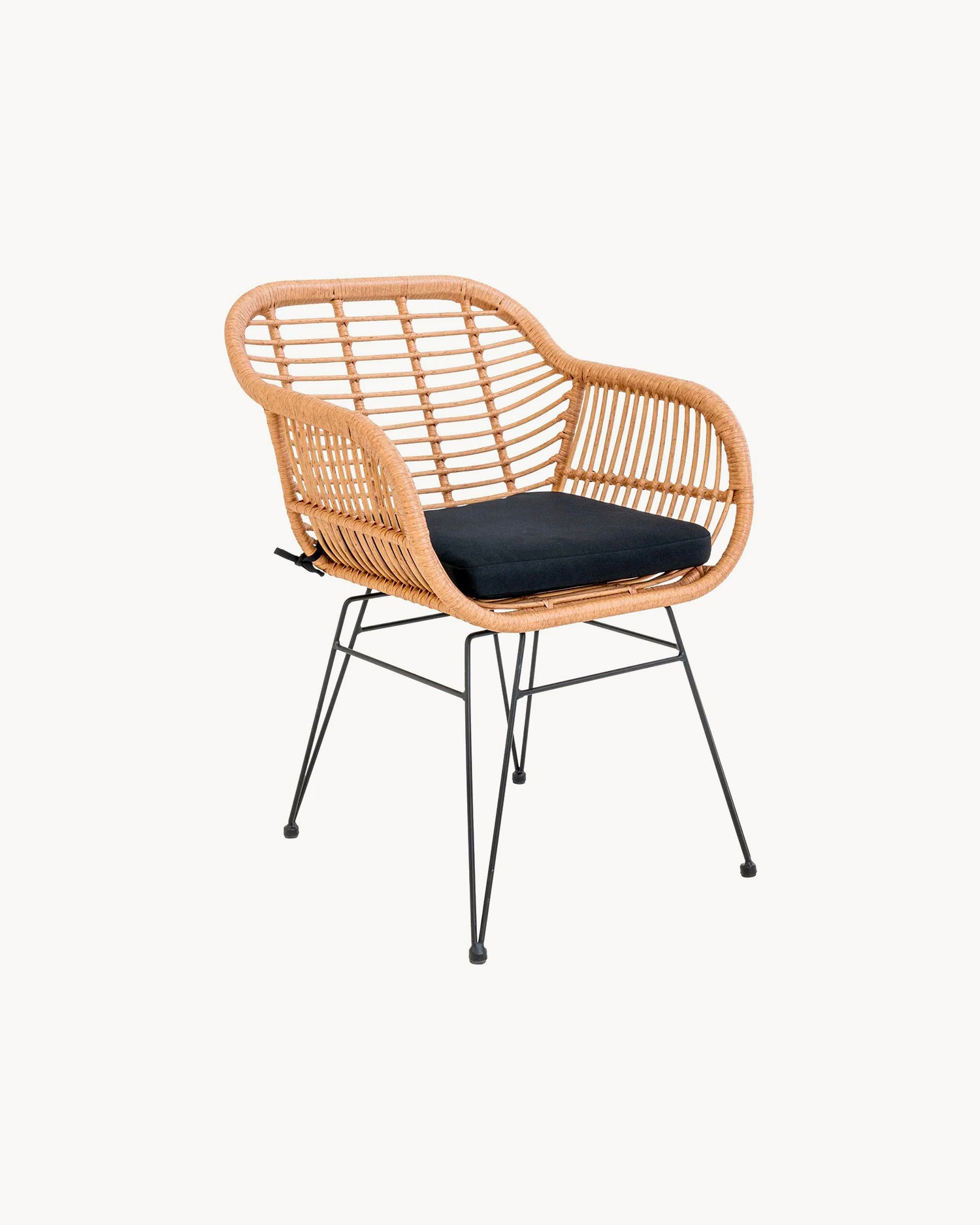 Set 2 sedie da esterno in rattan sintetico Vivienne