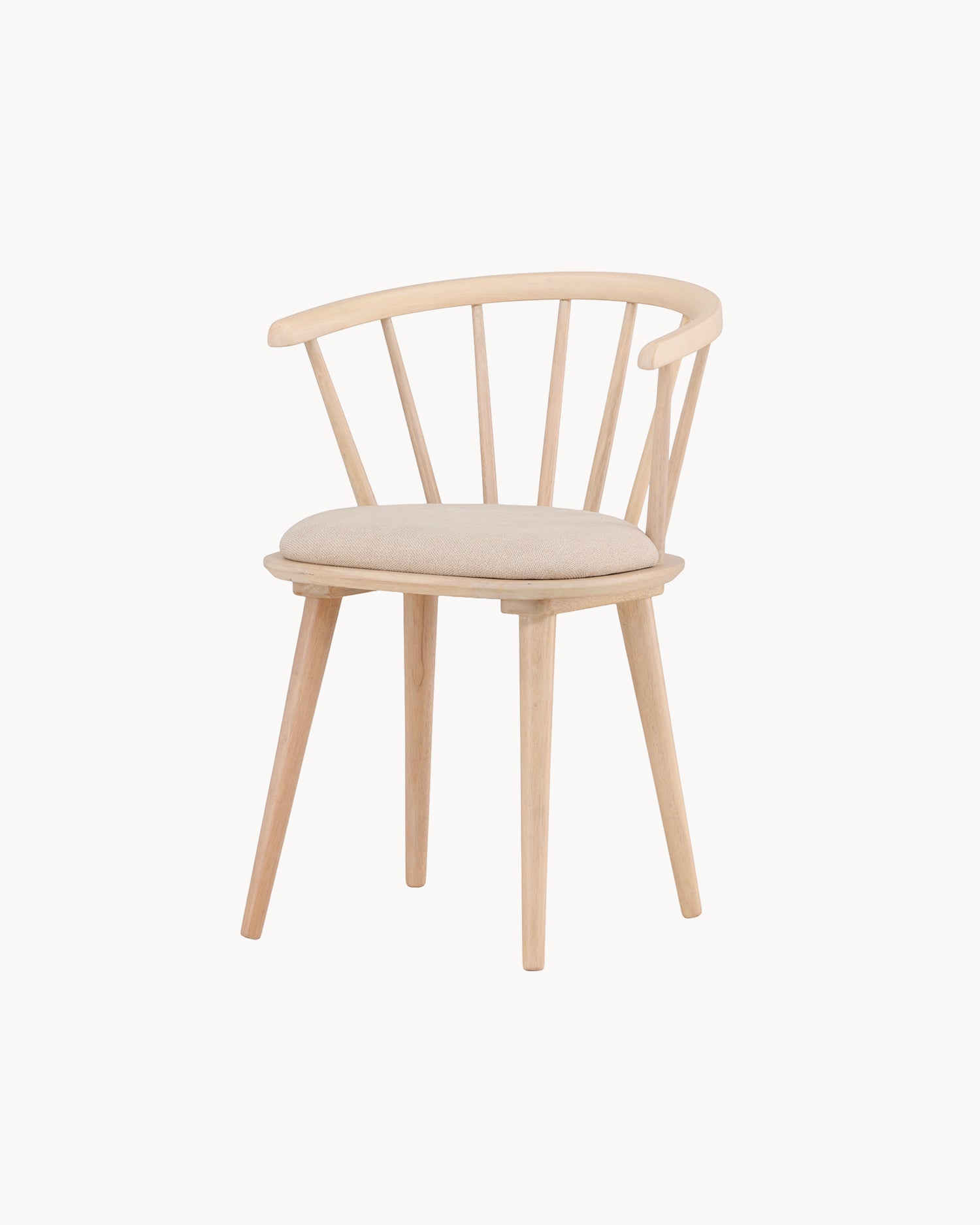 Set 2 sedie da pranzo in legno con cuscino Bobby