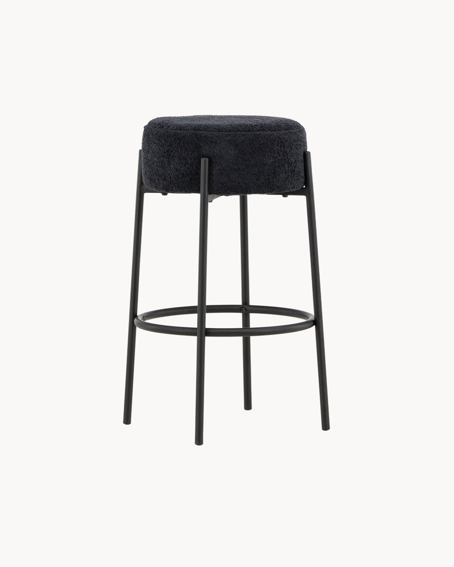 Set 2 sgabelli alti da cucina in bouclé Tucson