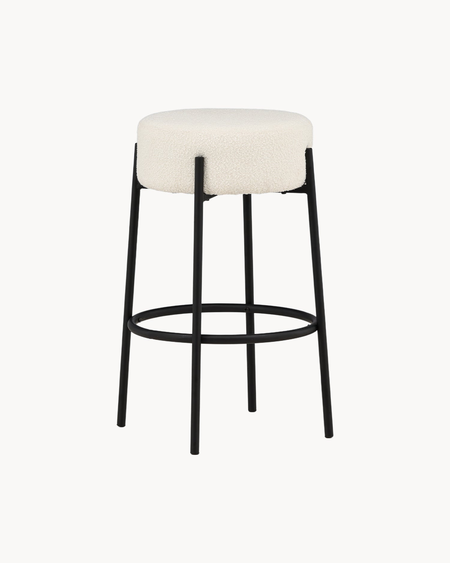 Set 2 sgabelli alti da cucina in bouclé Tucson