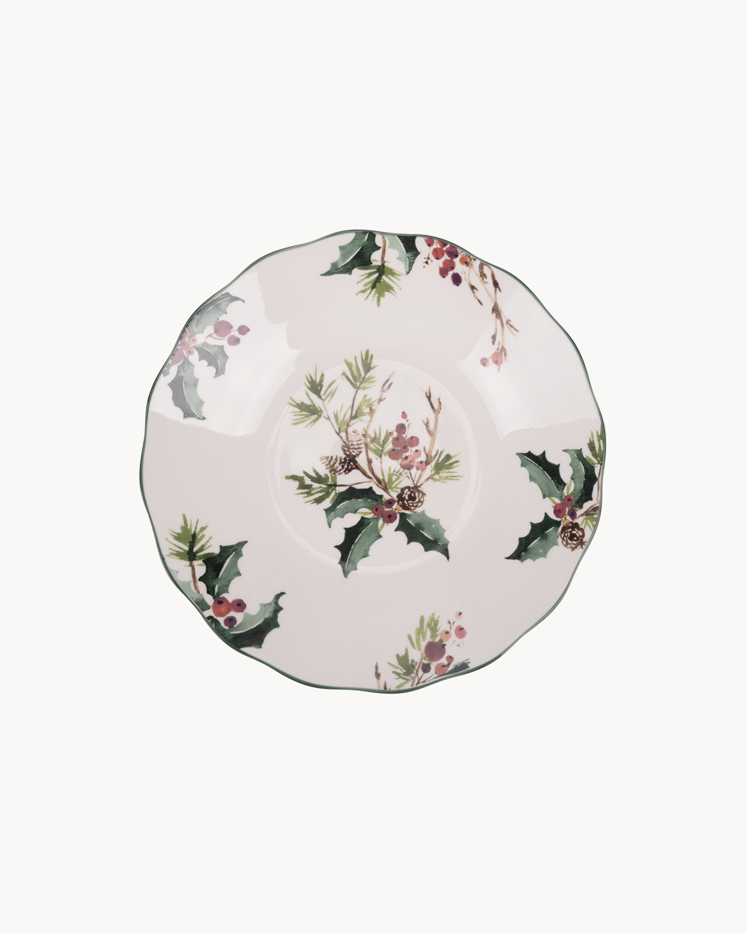 Servizio piatti 18 pezzi in porcellana Vintage Christmas