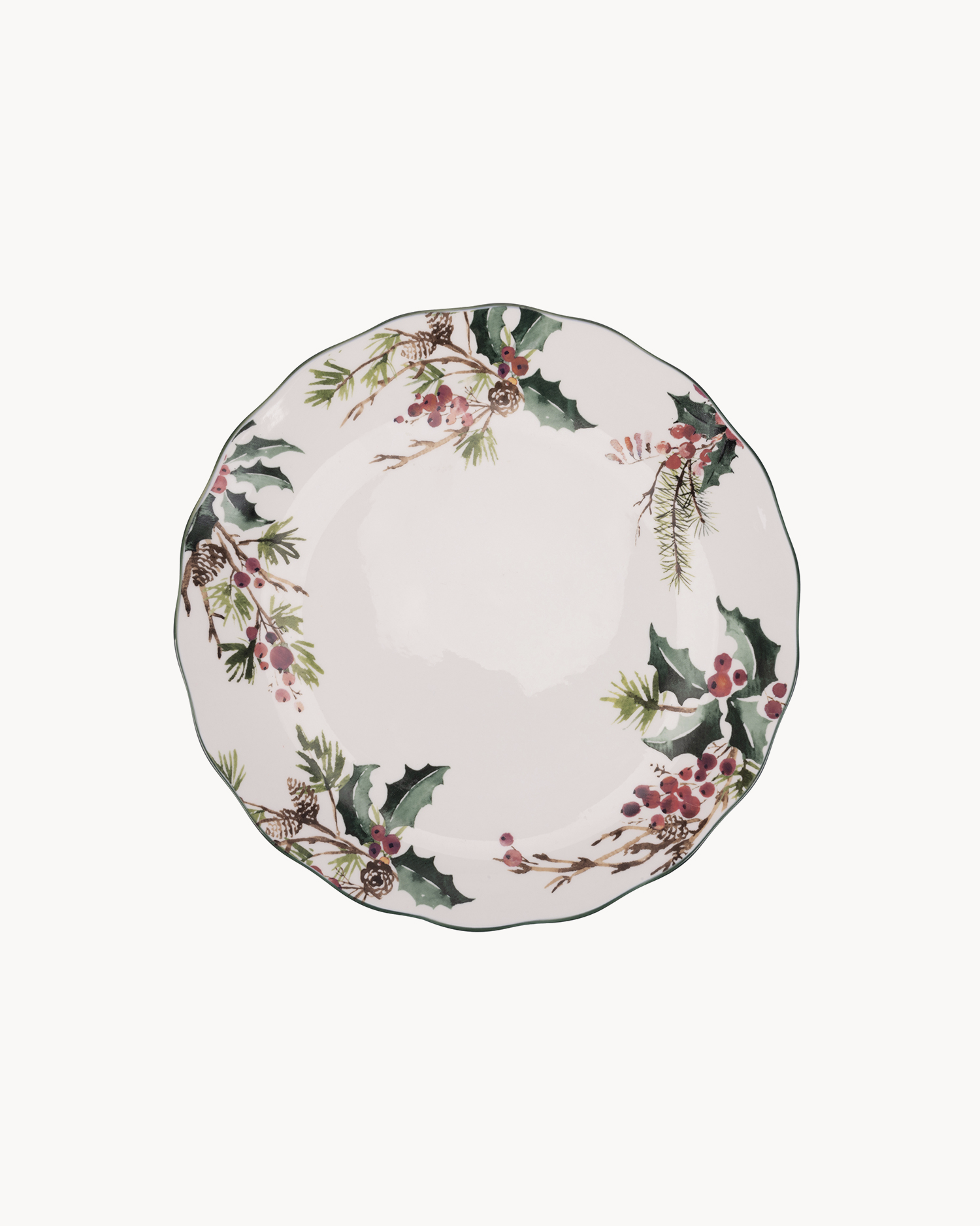 Servizio piatti 18 pezzi in porcellana Vintage Christmas