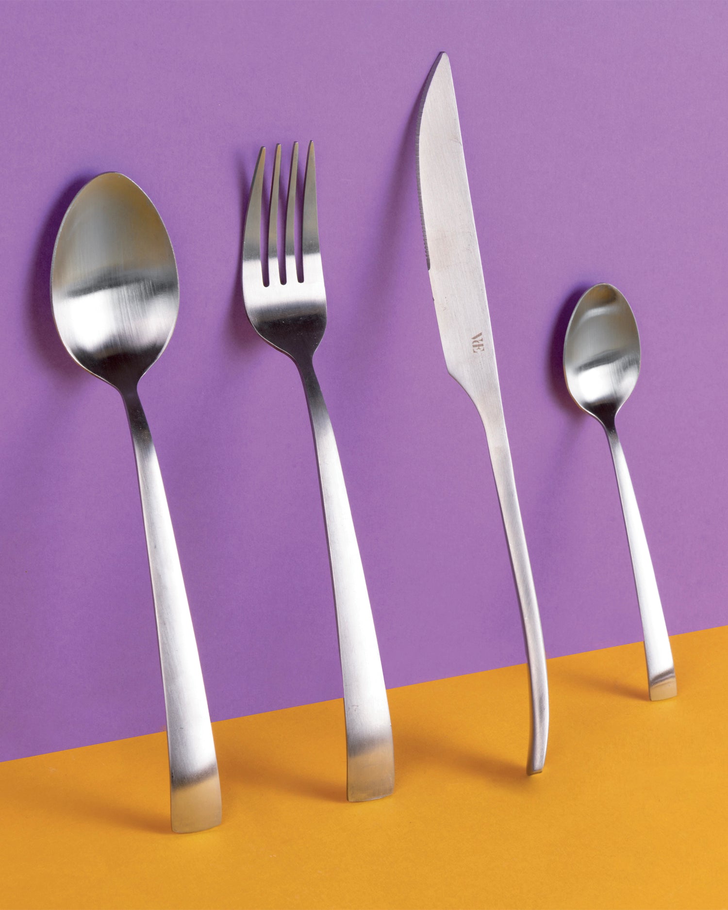 Set 24 posate in acciaio opaco Park Avenue, argento