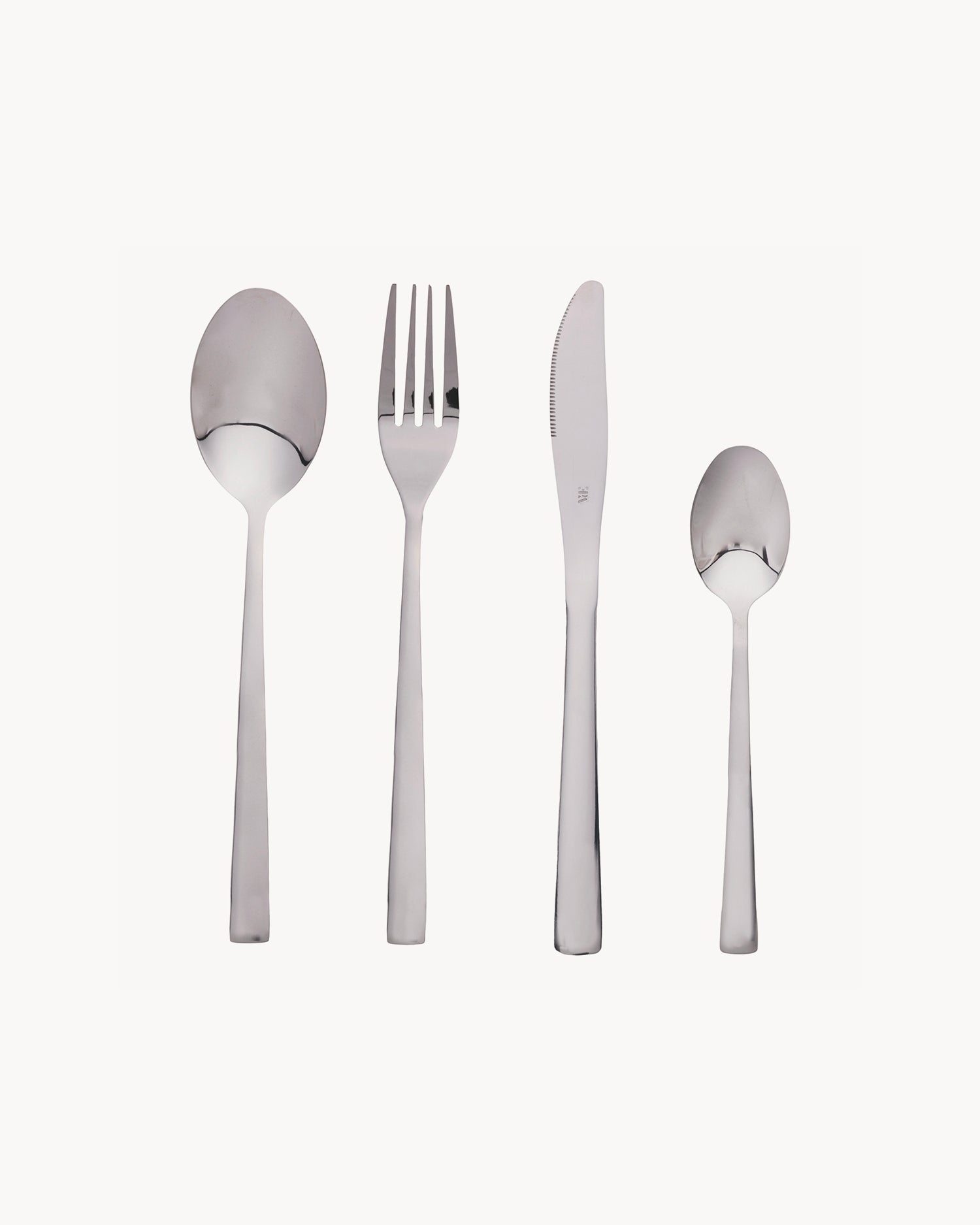 Set 24 posate in acciaio lucido Madison, argento