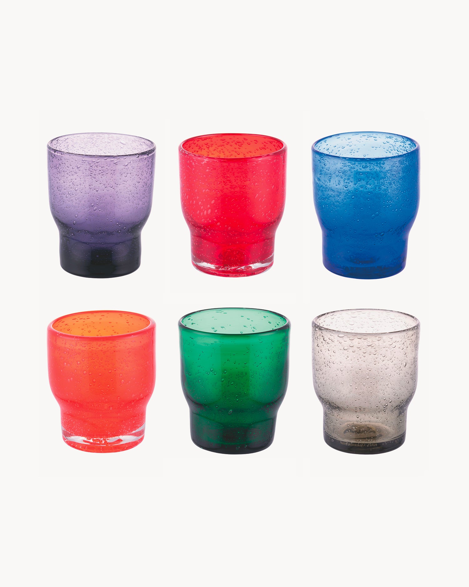 Bicchieri acqua in pasta di vetro Unico, Colorful