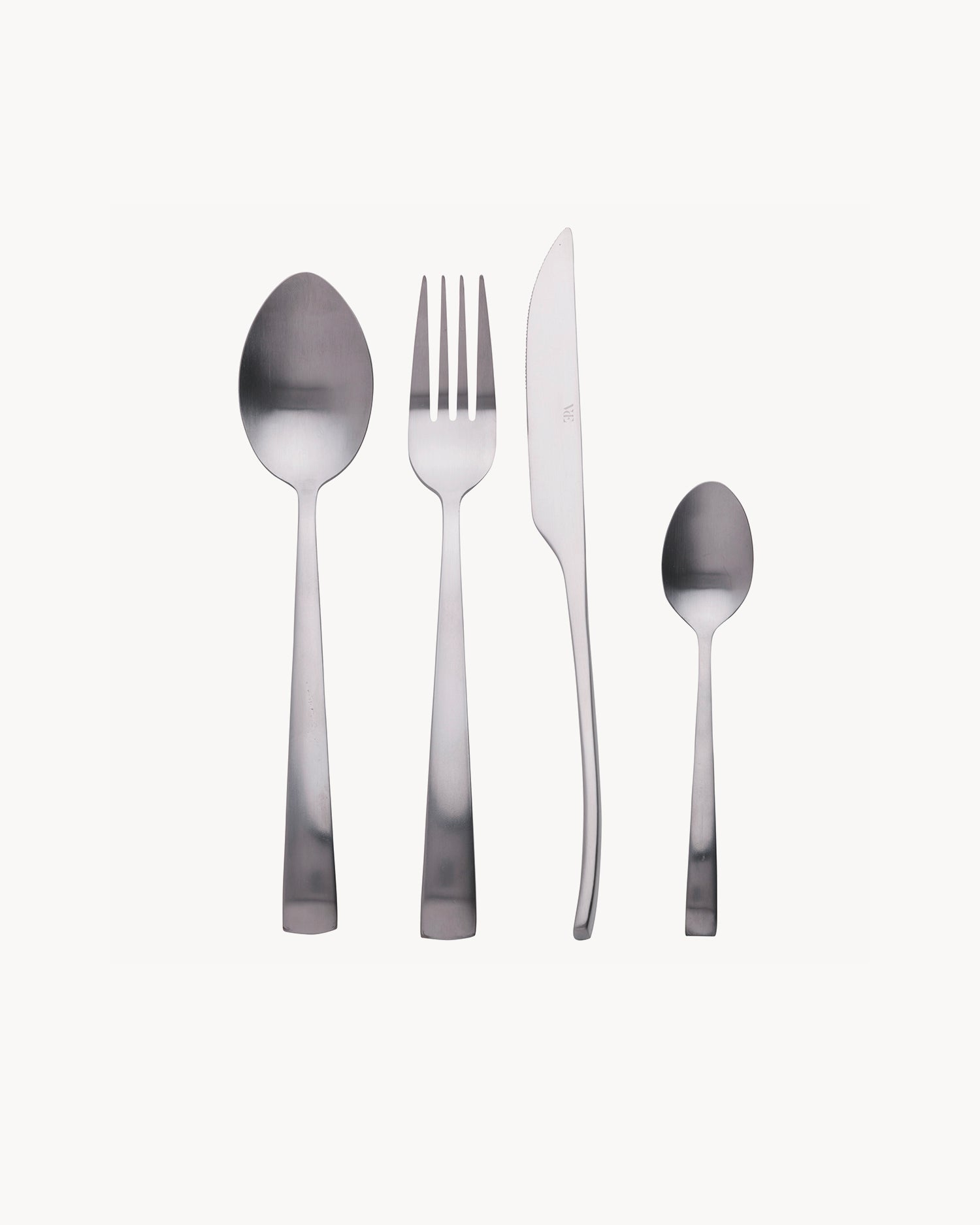 Set 24 posate in acciaio opaco Park Avenue, argento