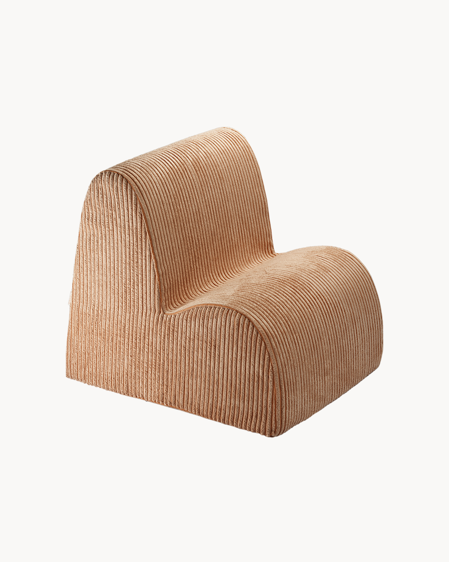 Sedia per bambini in velluto Cloud, marrone