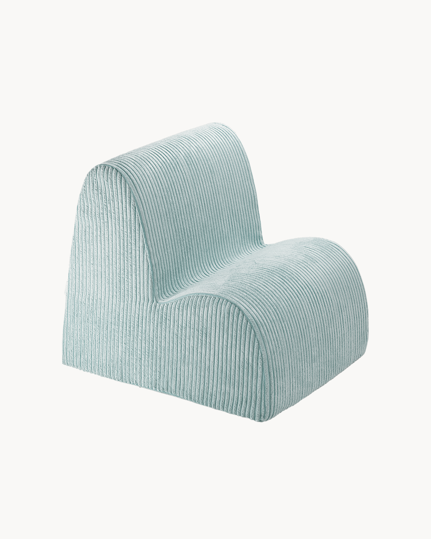 Sedia per bambini in velluto Cloud, menta